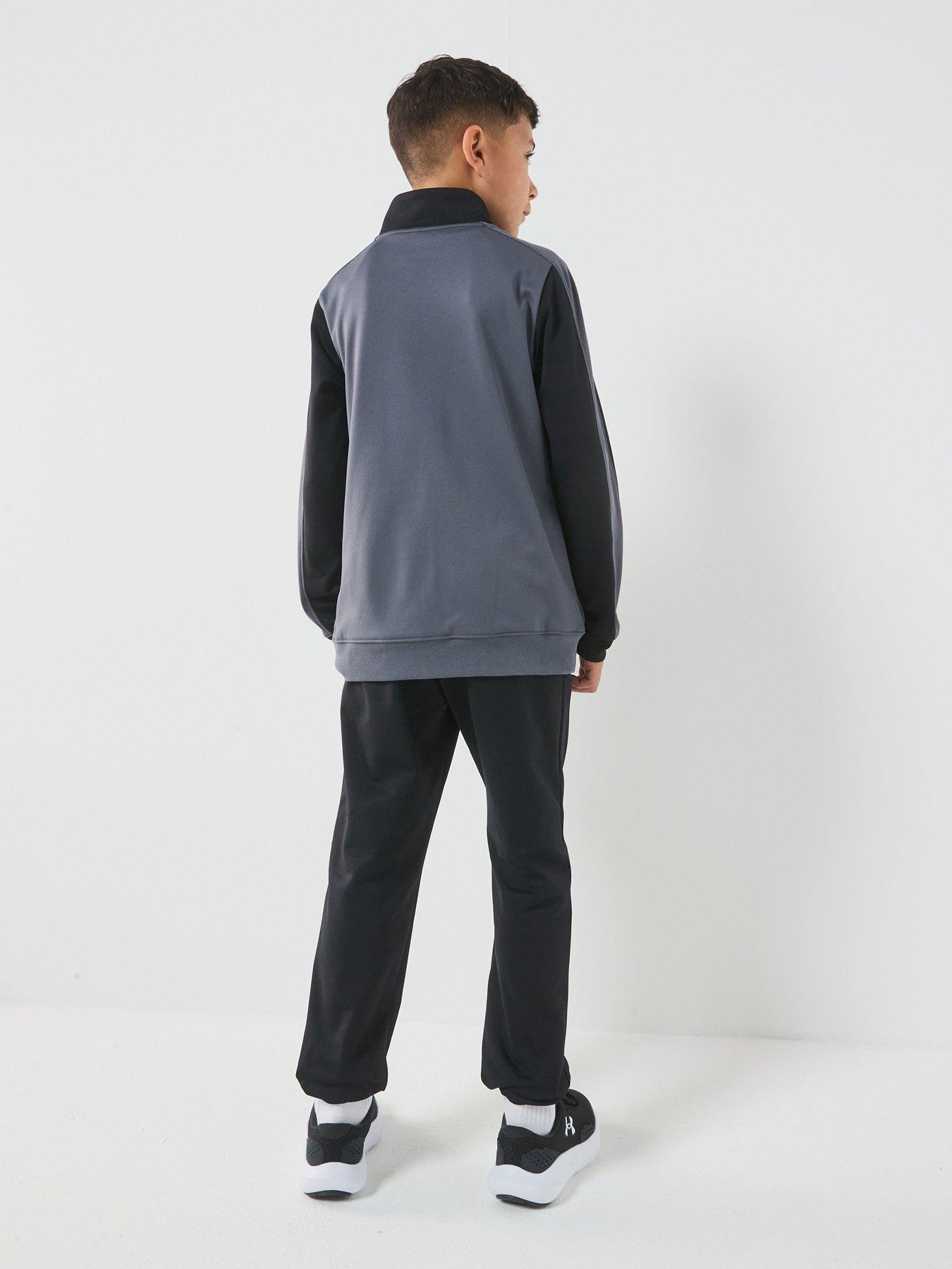 Image 2 of 7 of UNDER ARMOUR Junior Boys Training Rival Knit Tracksuit - Black