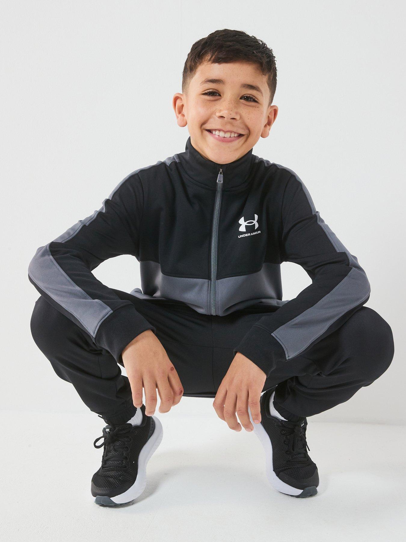 Image 5 of 7 of UNDER ARMOUR Junior Boys Training Rival Knit Tracksuit - Black