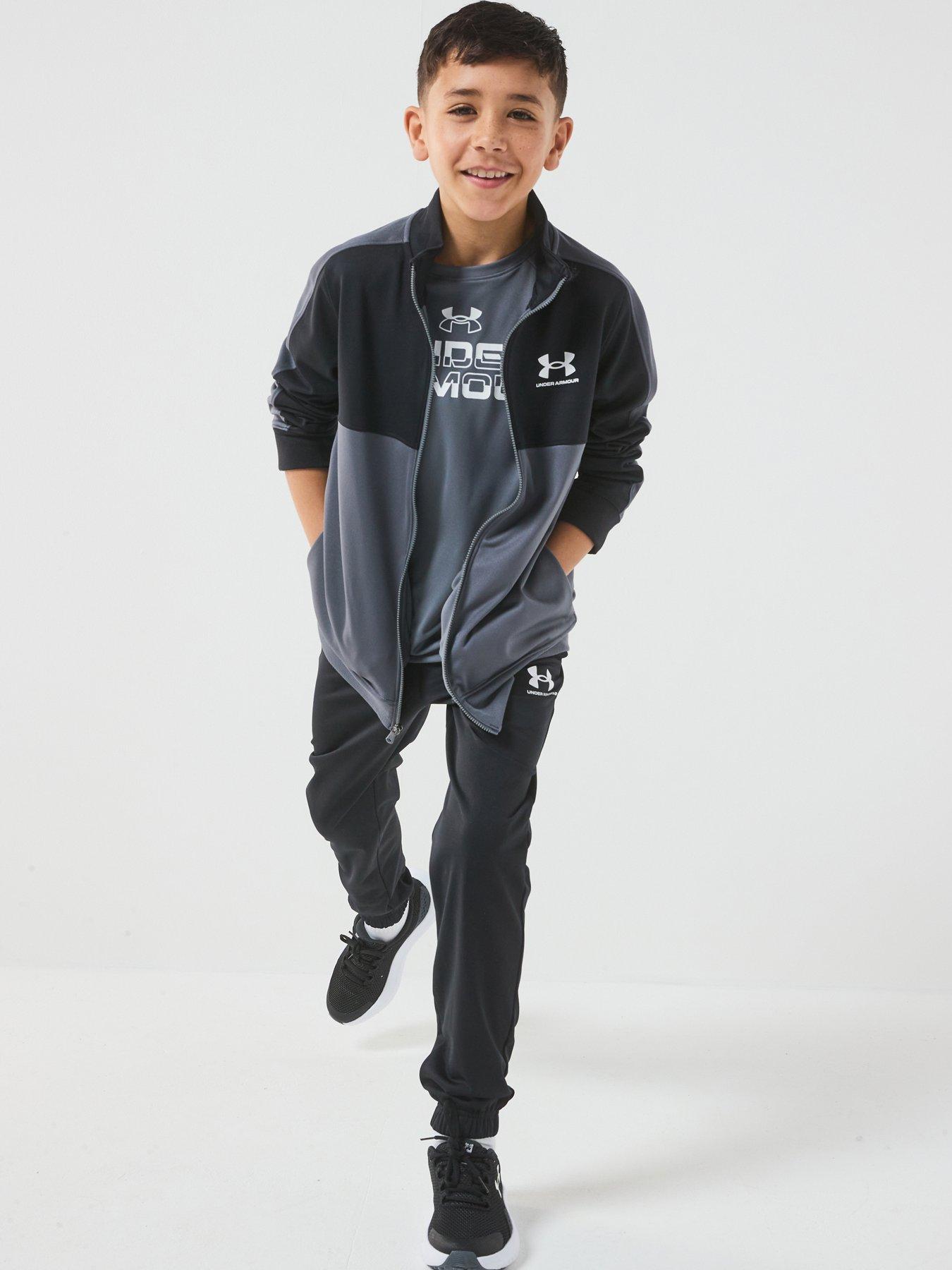 Image 6 of 7 of UNDER ARMOUR Junior Boys Training Rival Knit Tracksuit - Black