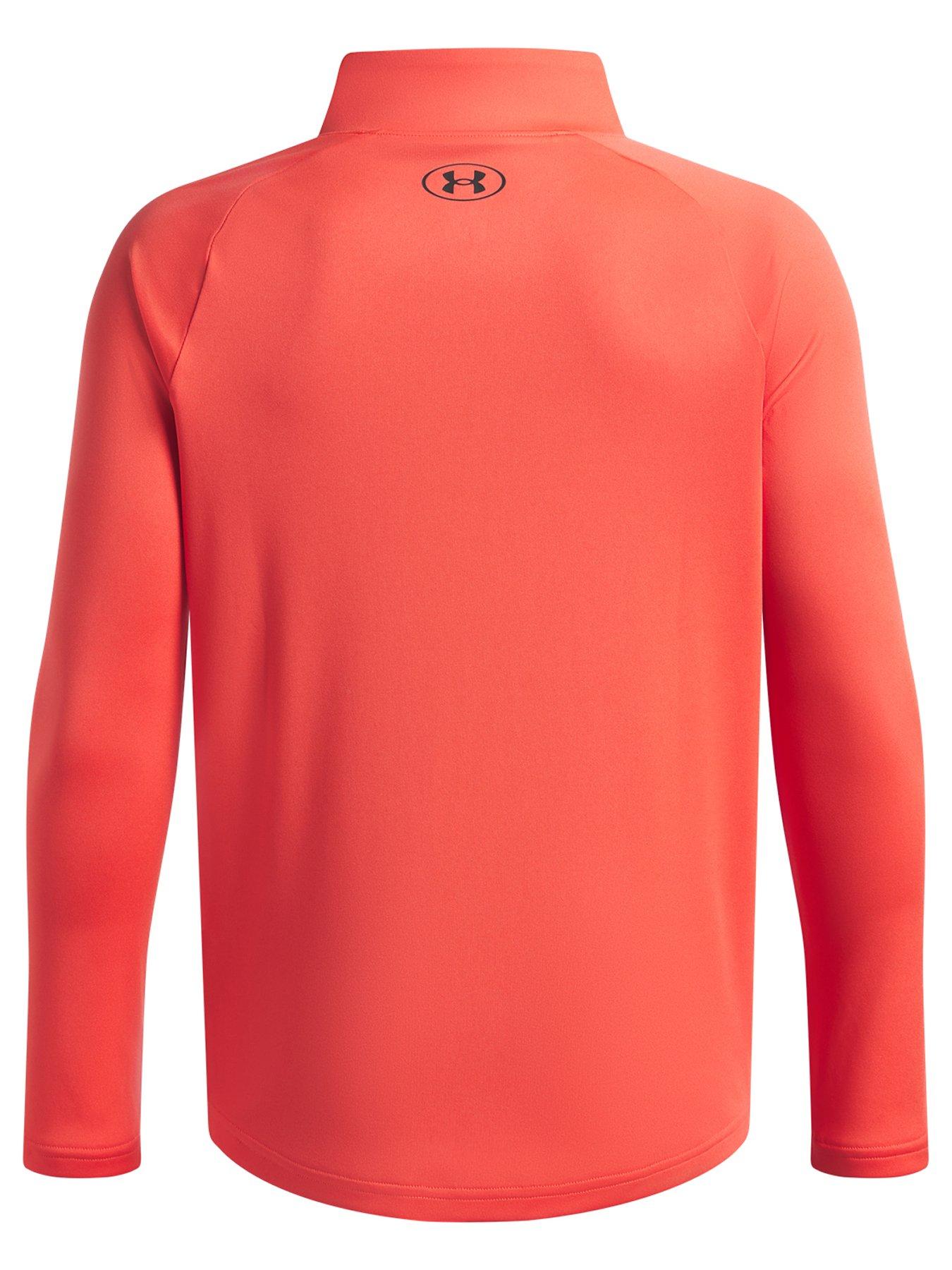 under-armour-junior-boys-training-tech-12-zip-top-venom-redback