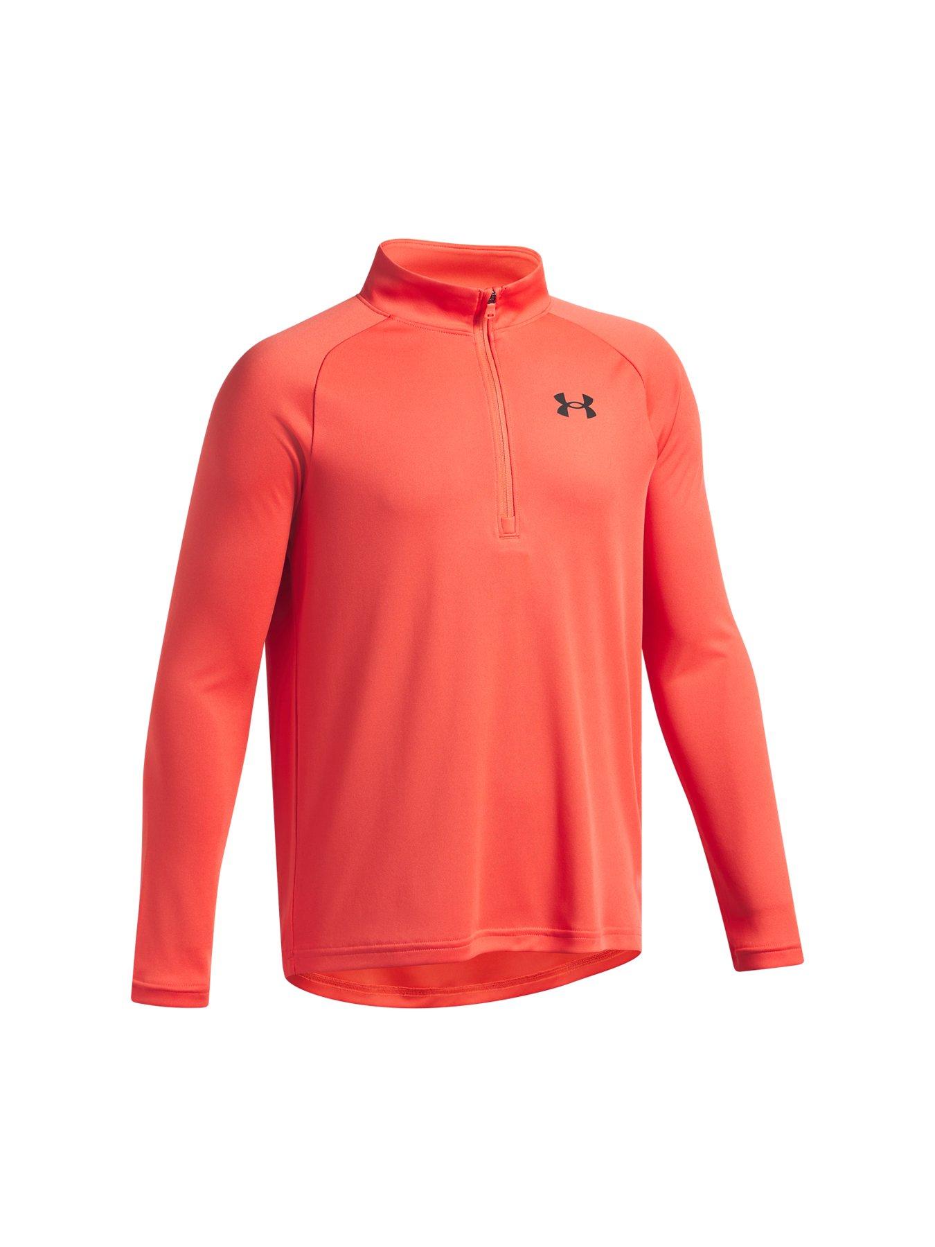 under-armour-junior-boys-training-tech-12-zip-top-venom-redoutfit