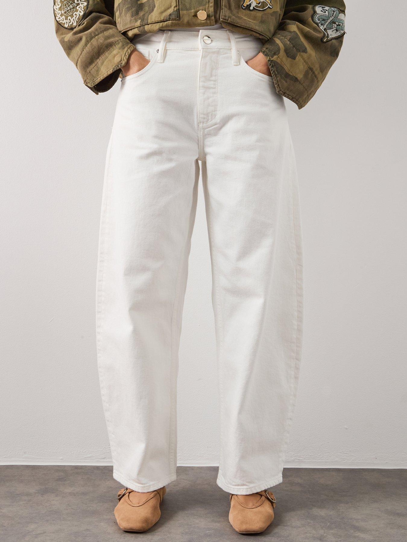 AllSaints Sadie Barrel Jean - Ecru White