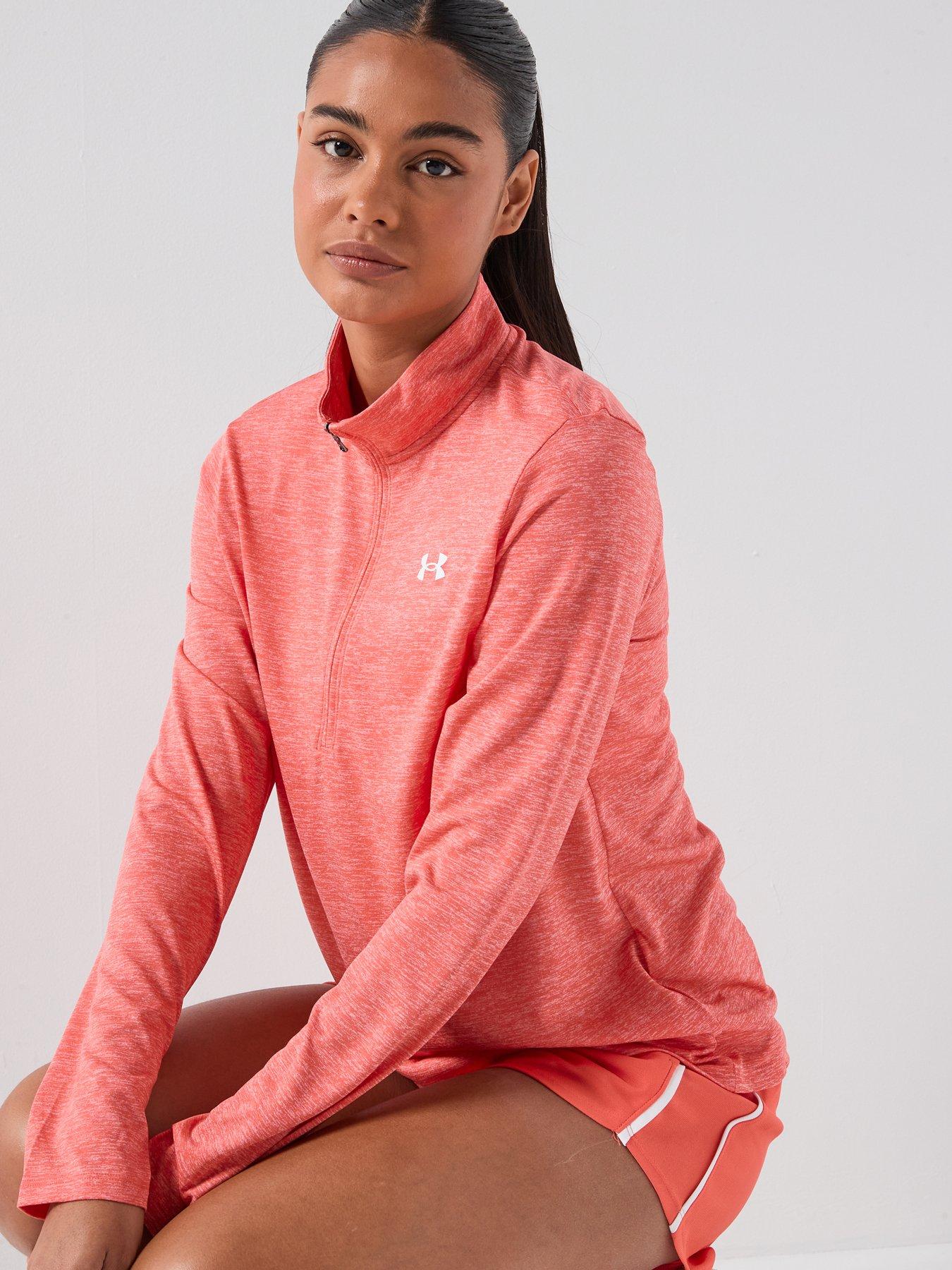 Image 6 of 6 of UNDER ARMOUR Womens Training Tech 1/2 Zip - Venom Red