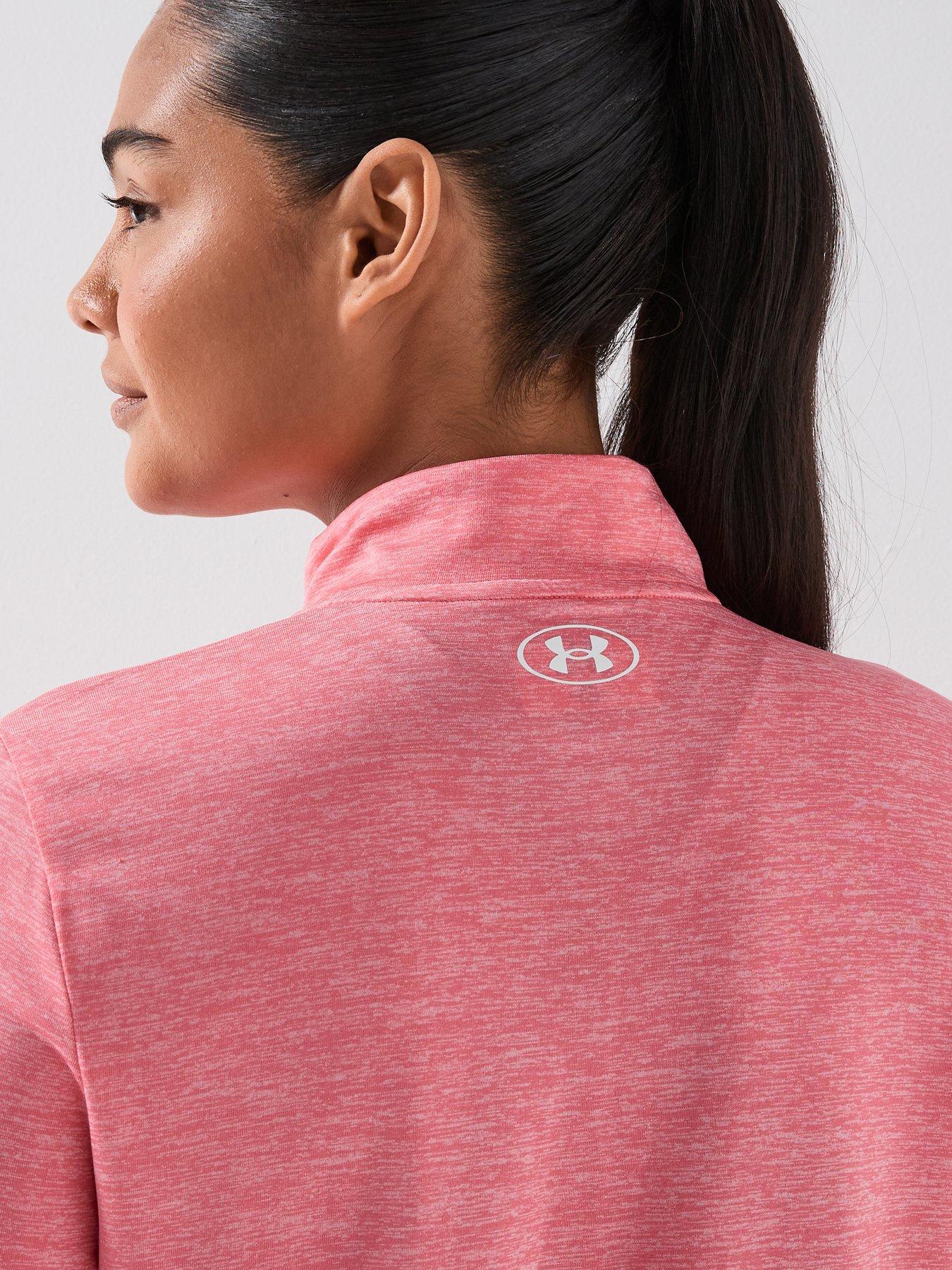 under-armour-womens-training-tech-12-zip-pinkdetail