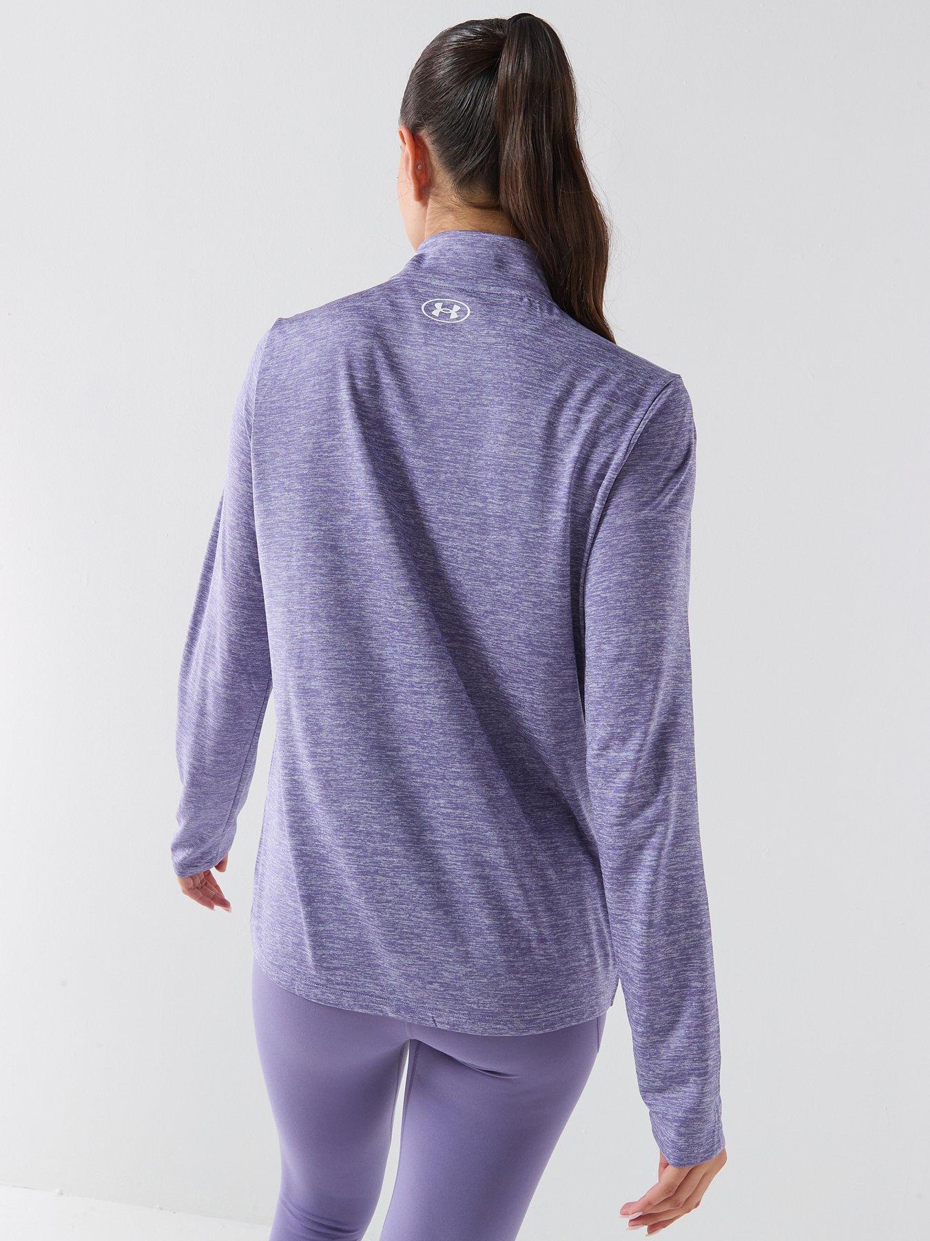 under-armour-womens-training-tech-12-zip-purplestillFront