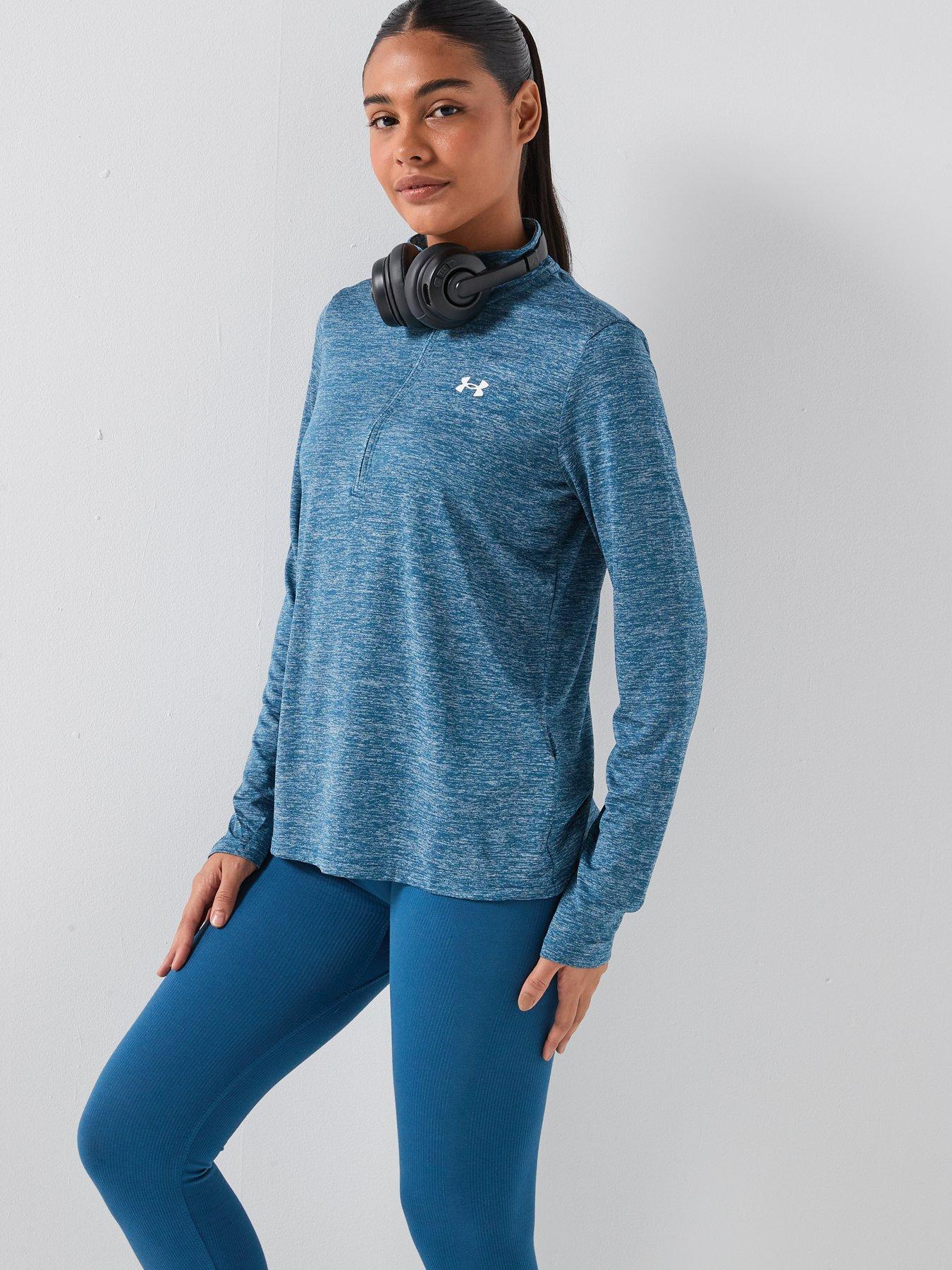 under-armour-womens-training-tech-twist-12-zip-top-bluedetail