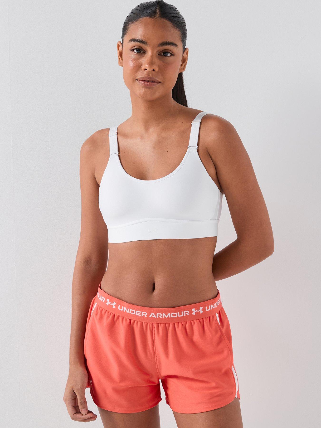 Image 4 of 6 of UNDER ARMOUR Womens Training Infinity Mid Bra - White
