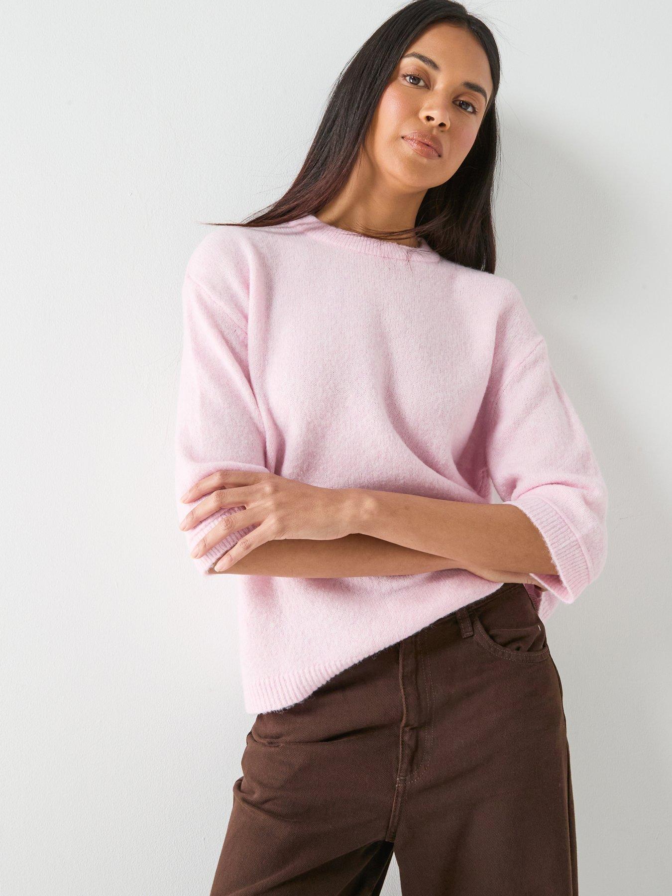 JDY Jdysonja Short Sleeve Knitted Jumper - Pink