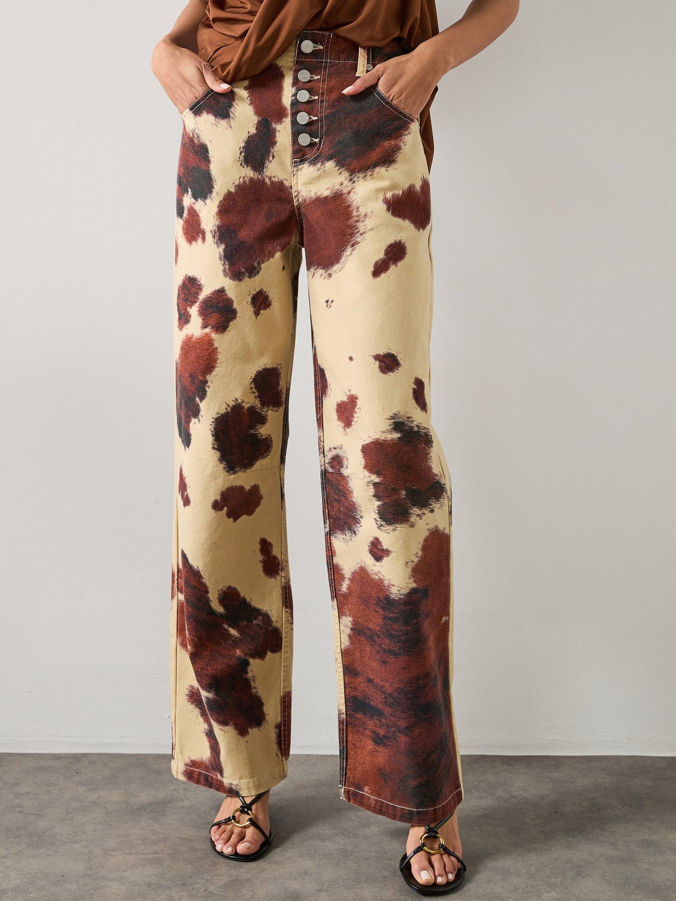 allsaints-tay-carpenter-jeans-cow-printfront