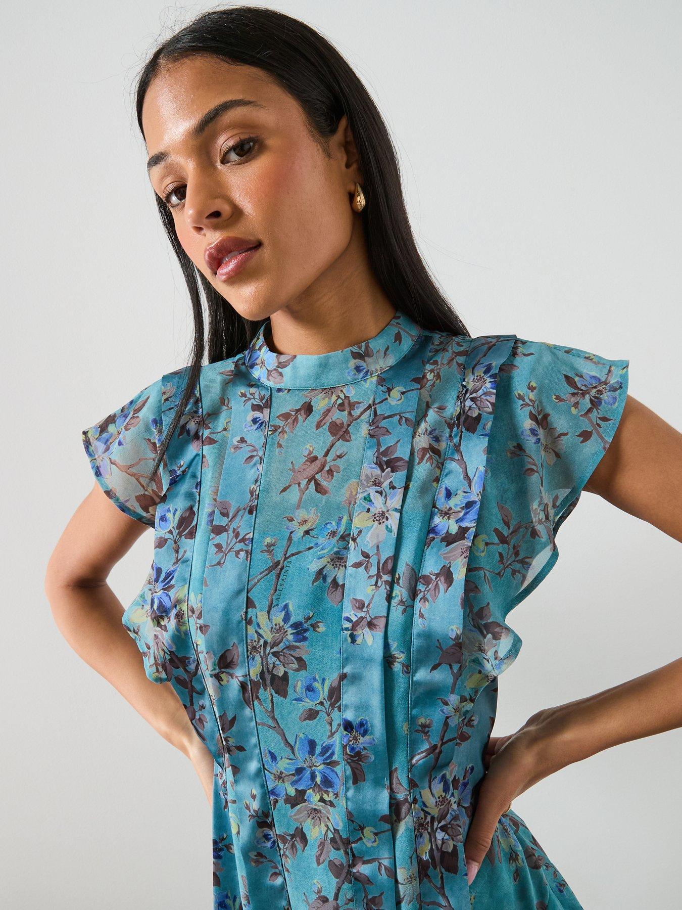 allsaints-fleur-dress-vine-lake-blueoutfit