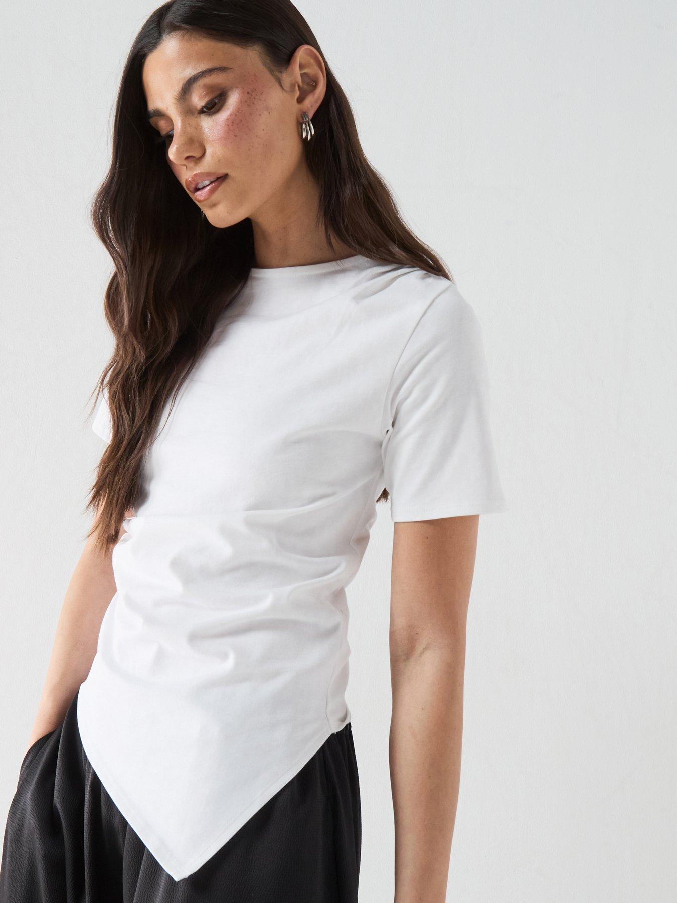 Image 1 of 5 of Friends Like These Heavyweight Drape T-Shirt - White