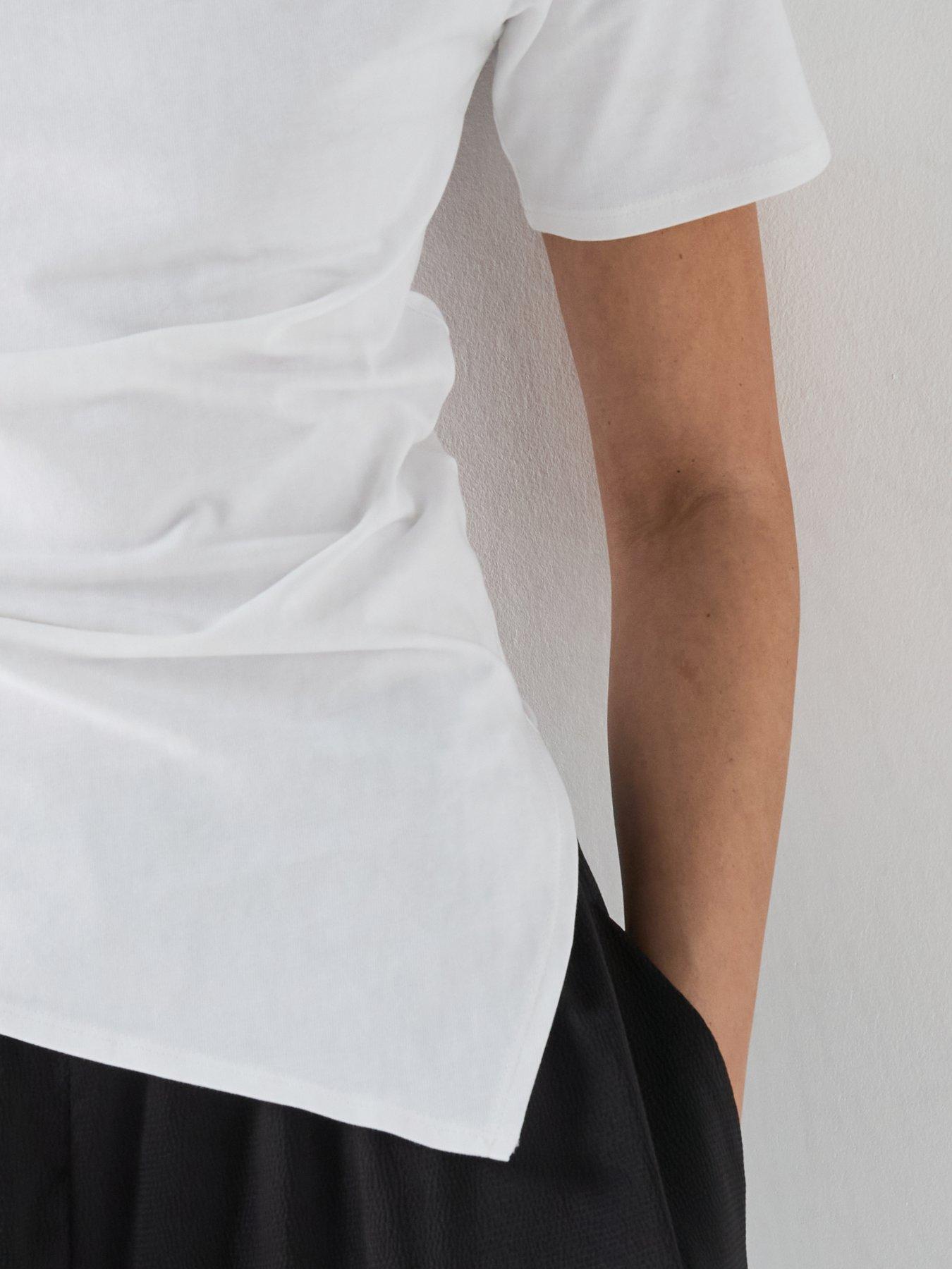 Image 4 of 5 of Friends Like These Heavyweight Drape T-Shirt - White