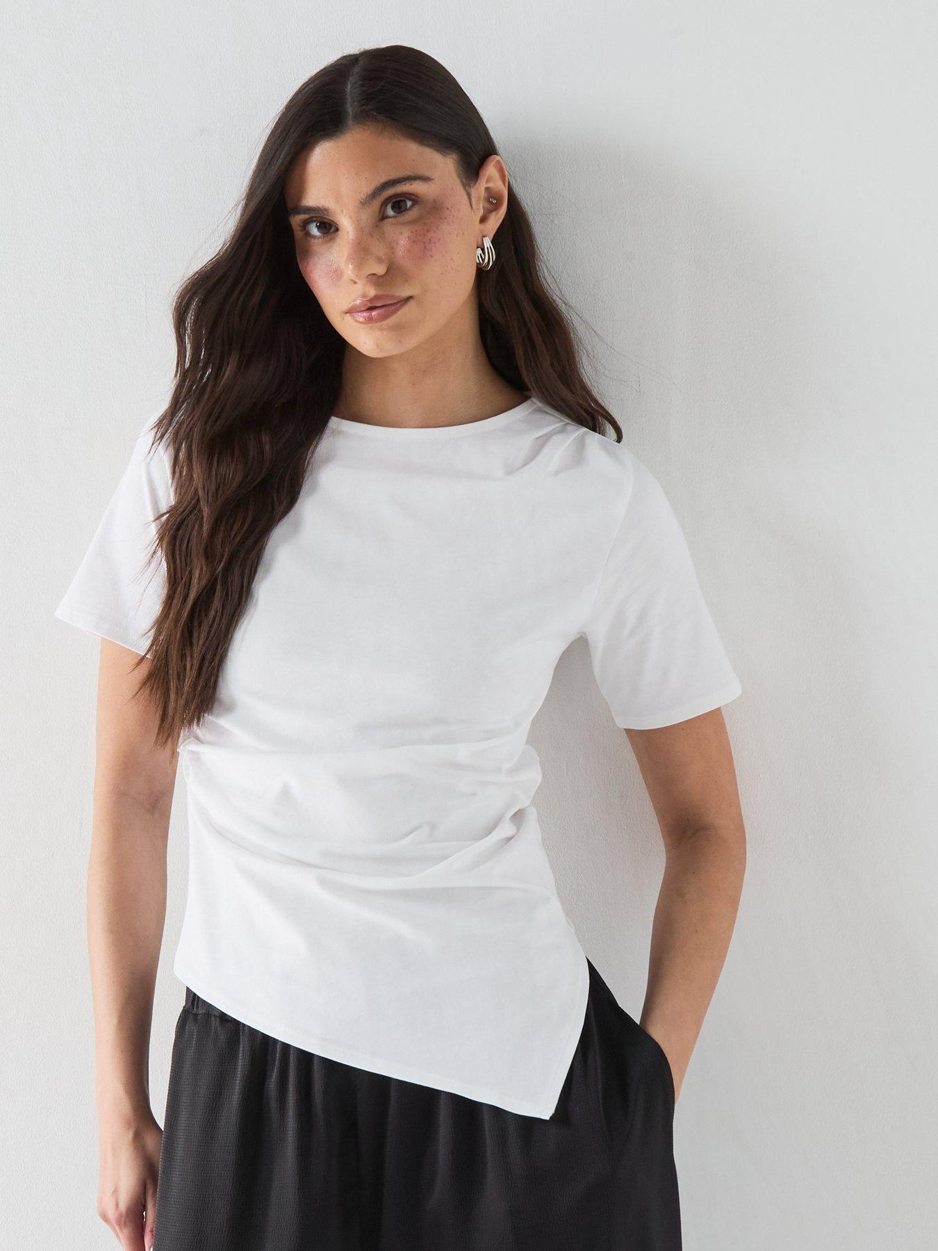 Image 5 of 5 of Friends Like These Heavyweight Drape T-Shirt - White