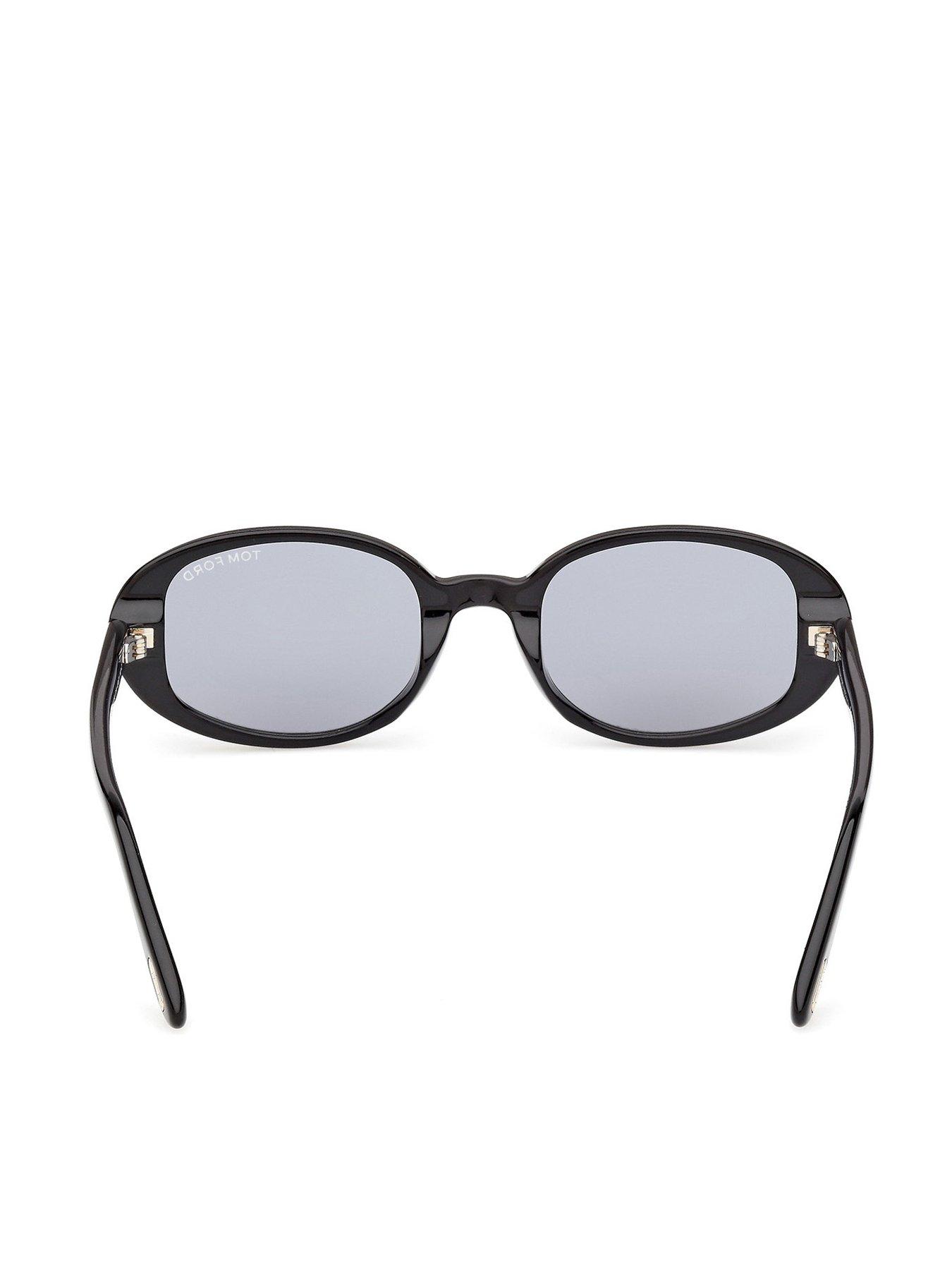 Image 5 of 6 of Tom Ford Iggy Oval Sunglasses - Shiny Black