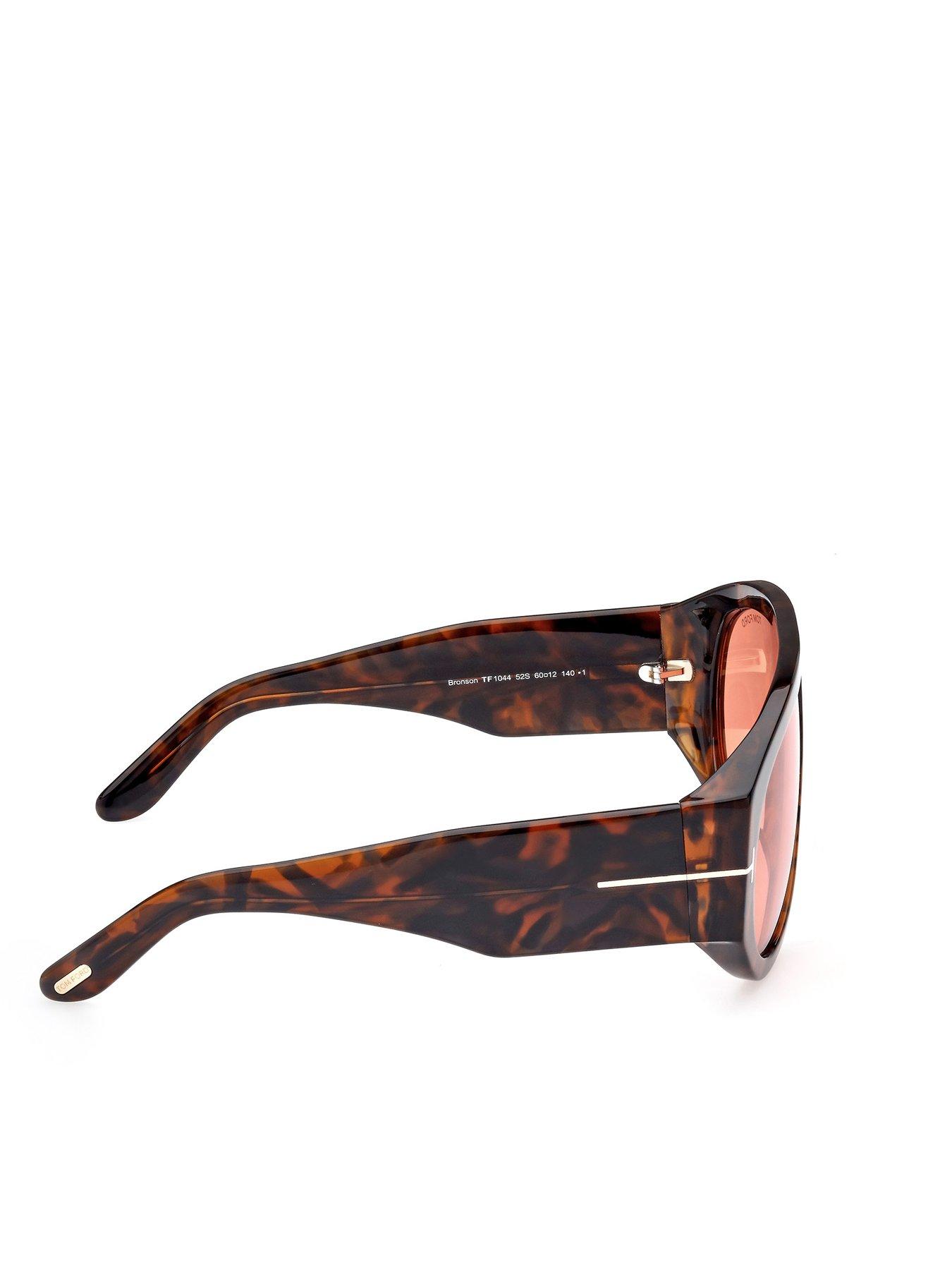 Image 6 of 7 of Tom Ford Bronson Pilot Sunglasses - Dark Havana