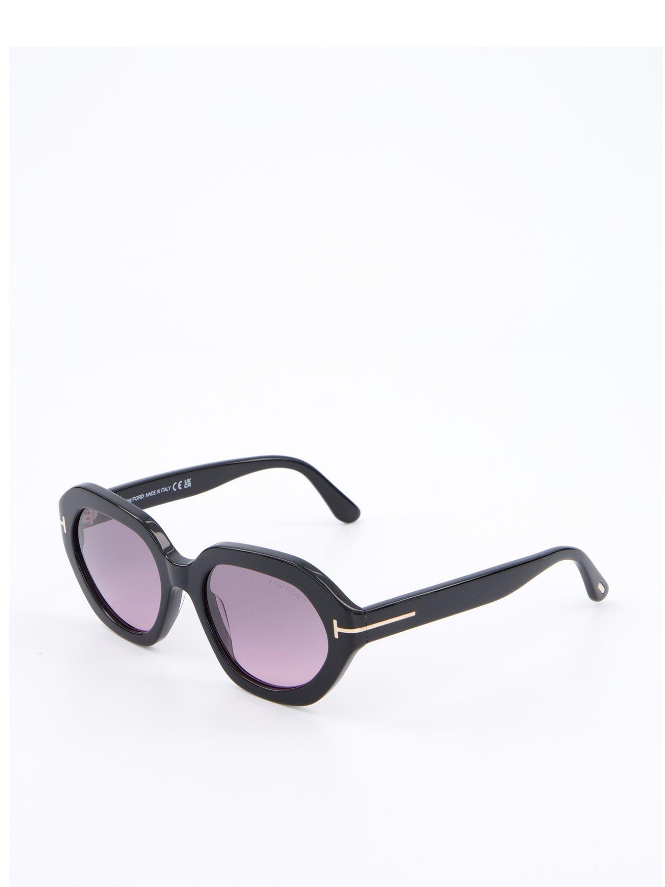 Image 2 of 6 of Tom Ford Meryl-02 Geometric Sunglasses - Shiny Black