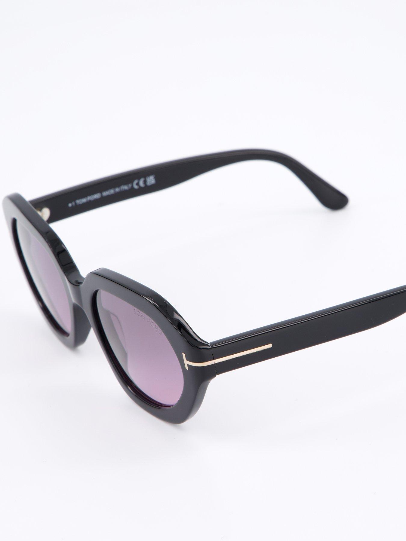 Image 5 of 6 of Tom Ford Meryl-02 Geometric Sunglasses - Shiny Black