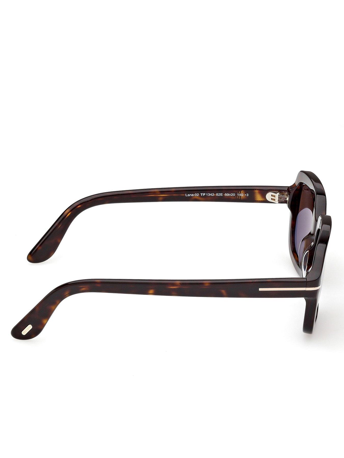 Image 5 of 5 of Tom Ford Lana-02 Rectangular Sunglasses - Dark Havana