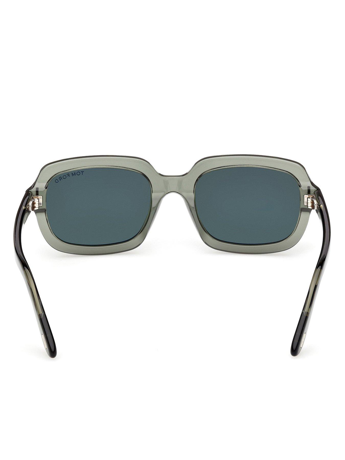 Image 4 of 5 of Tom Ford Lana-02 Rectangular Sunglasses - Shiny Dark Green