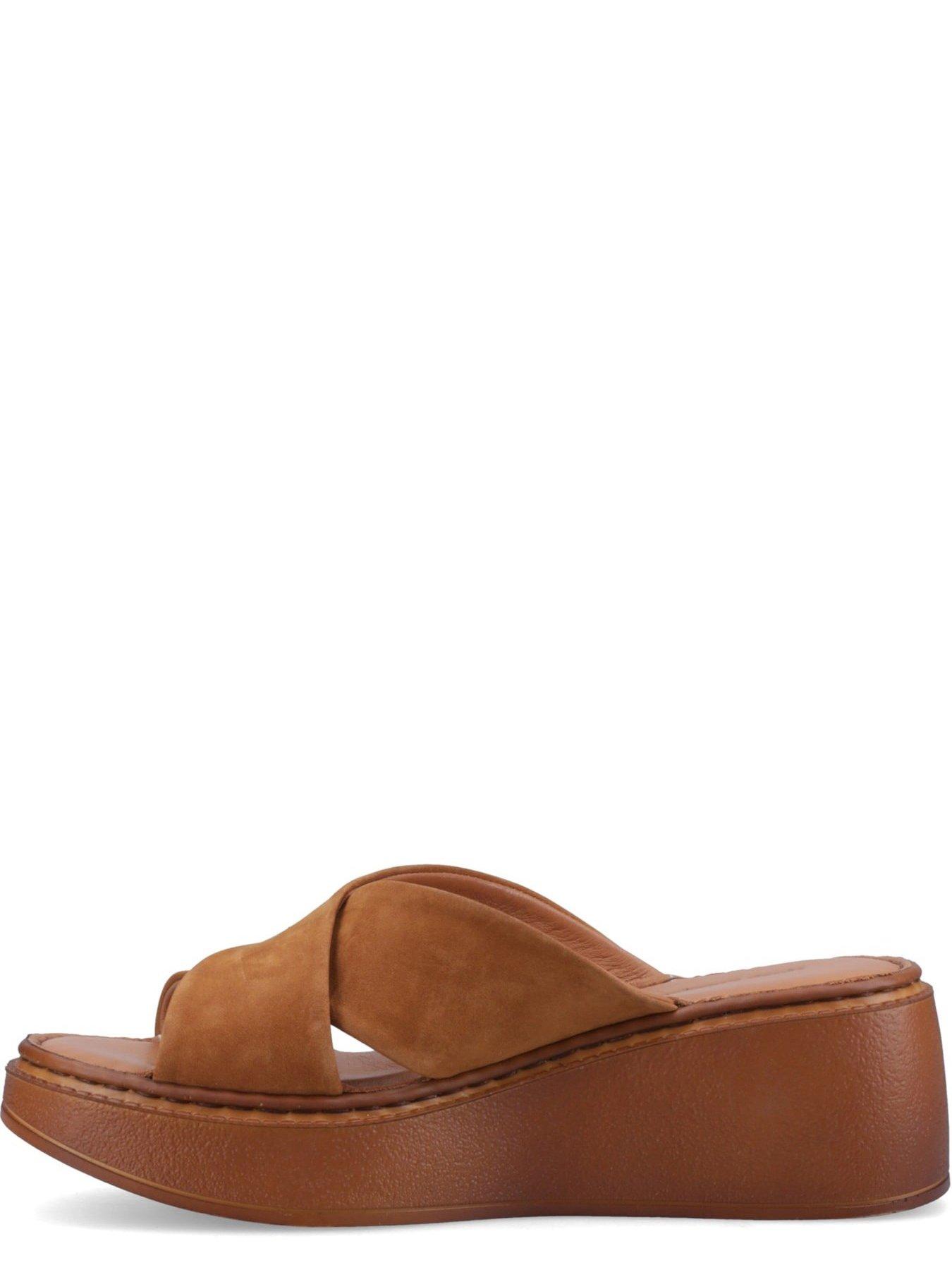 Image 4 of 5 of Hush Puppies Bobbi Wedge Sandal-tan Nubuck