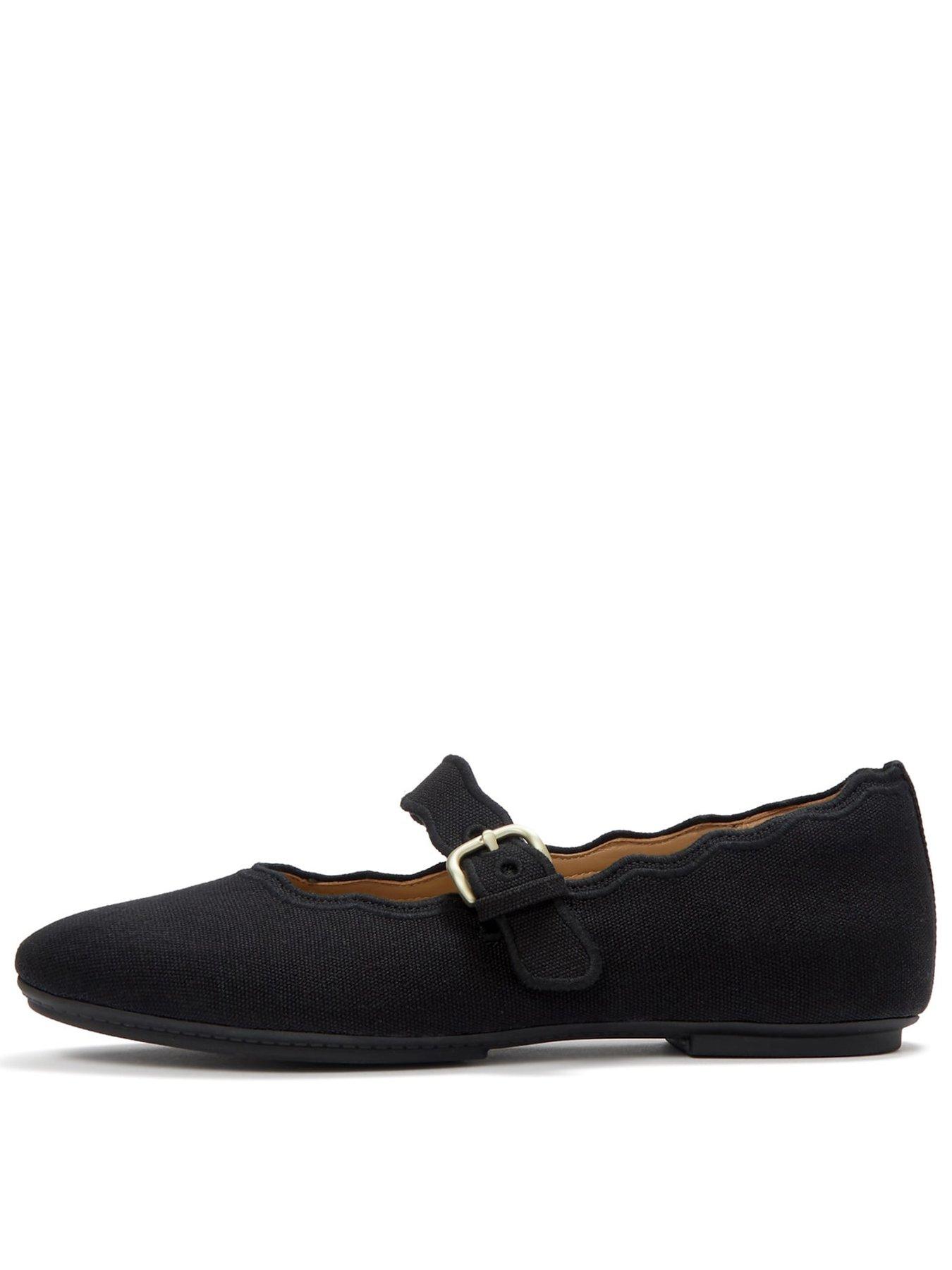FitFlop Delicato Wave-edge Canvas Mary Janes