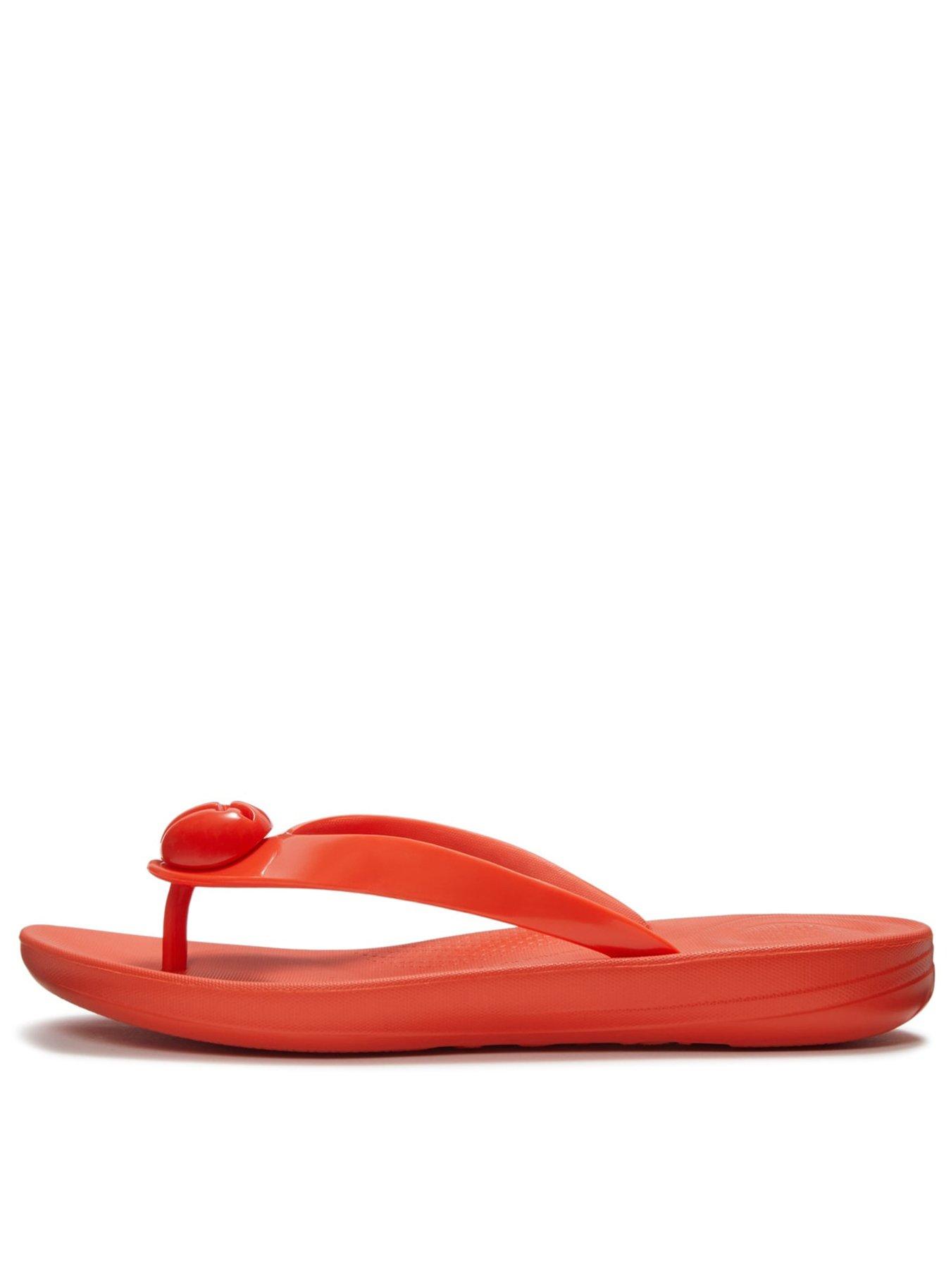 Image 1 of 5 of FitFlop Iqushion Glossy-button Flip-flops