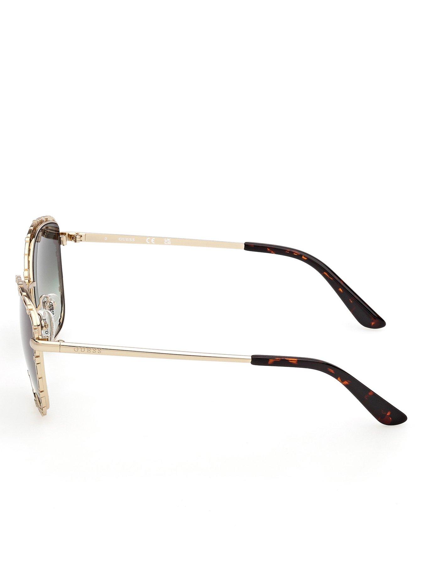 Image 3 of 5 of Guess Round Sunglasses - Gold