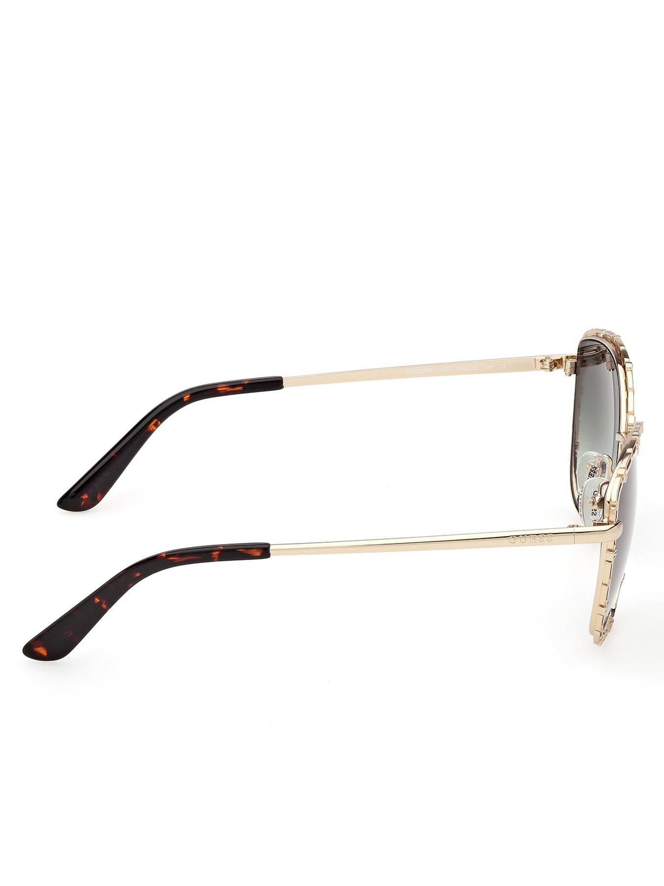 Image 5 of 5 of Guess Round Sunglasses - Gold