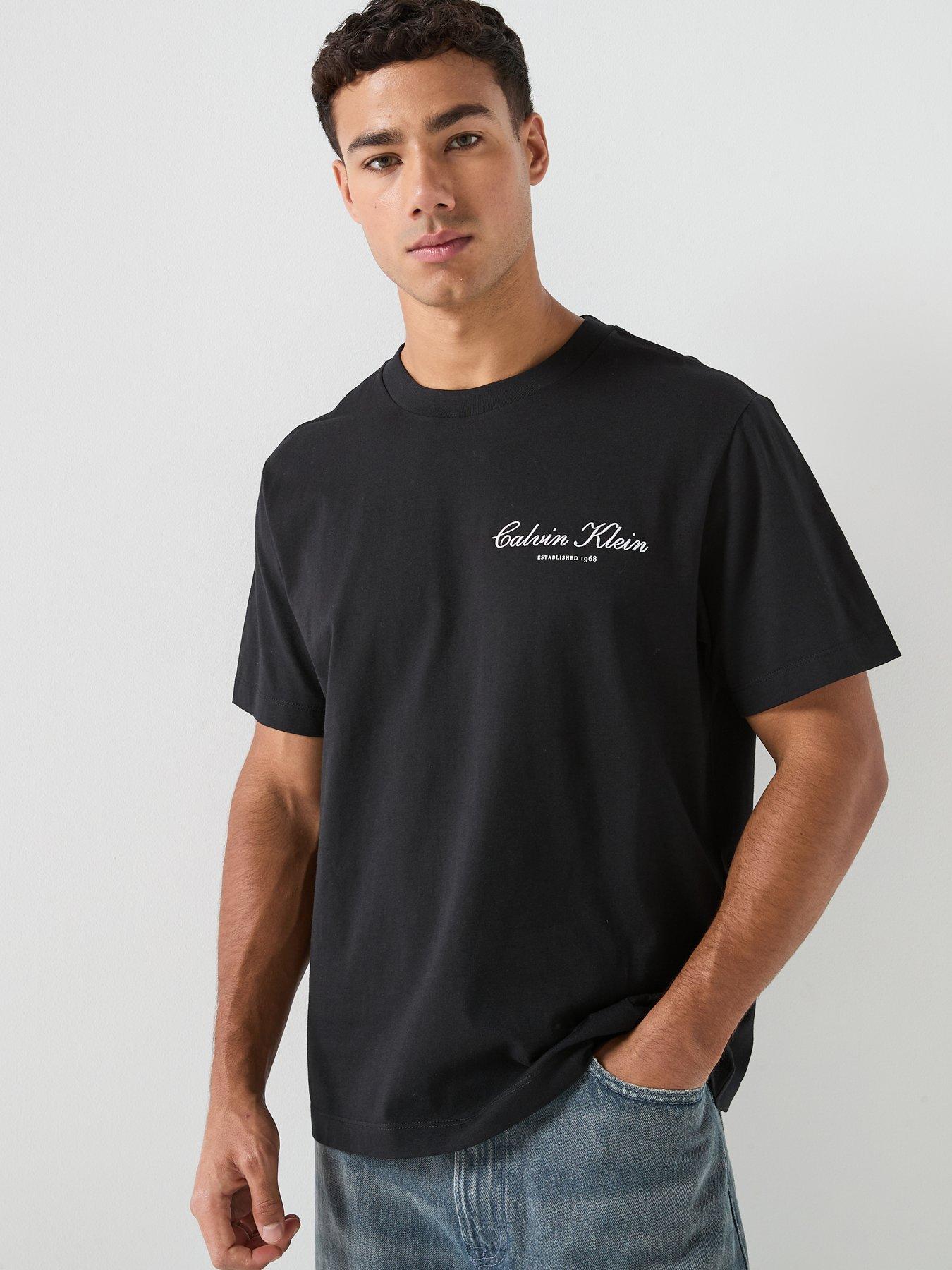 Image 1 of 6 of Calvin Klein Jeans 20S March Graphic T-Shirt - Black