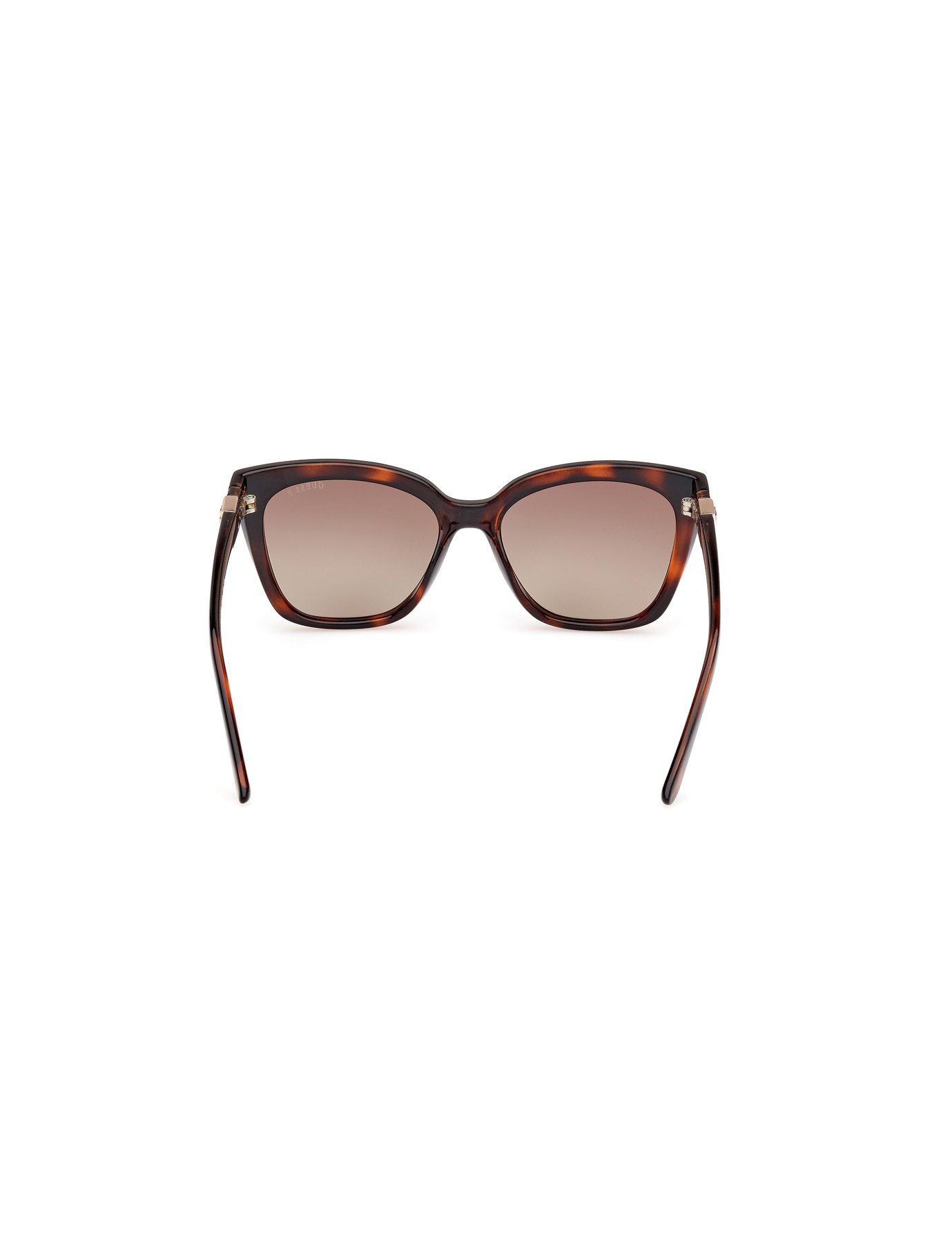 Image 5 of 7 of Guess Square Sunglasses - Dark Havana