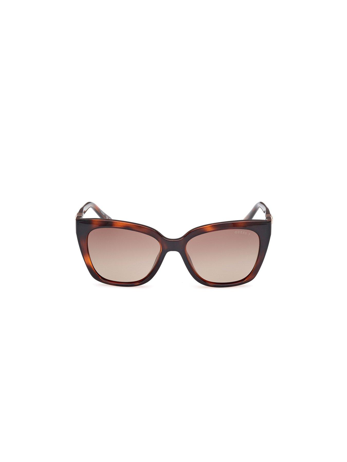 Image 6 of 7 of Guess Square Sunglasses - Dark Havana