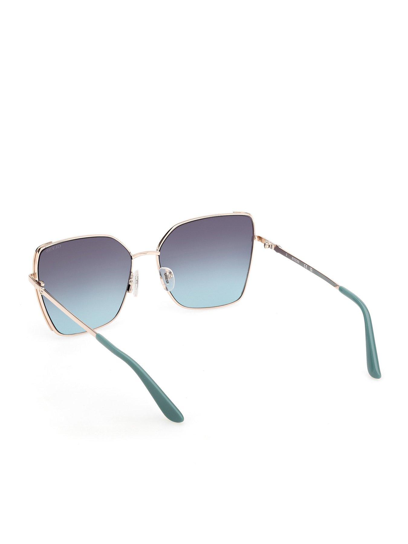 Image 3 of 6 of Guess Butterfly Sunglasses - Gold