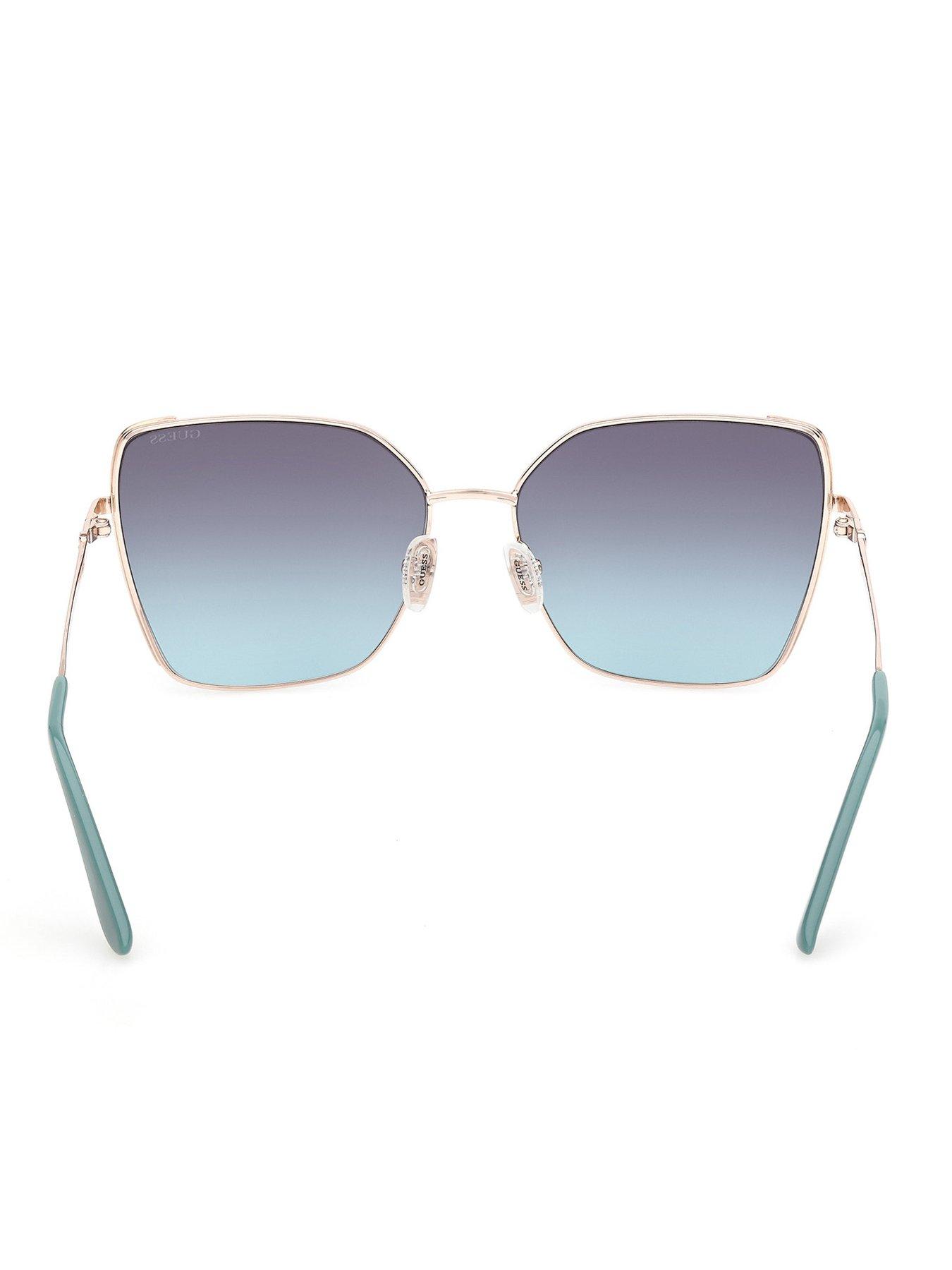 Image 4 of 6 of Guess Butterfly Sunglasses - Gold