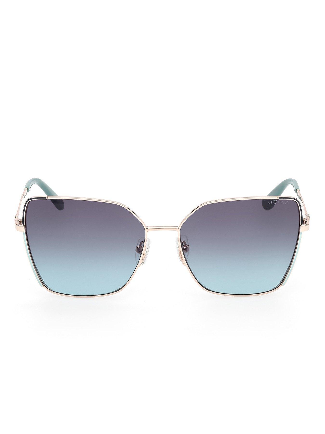 Image 5 of 6 of Guess Butterfly Sunglasses - Gold
