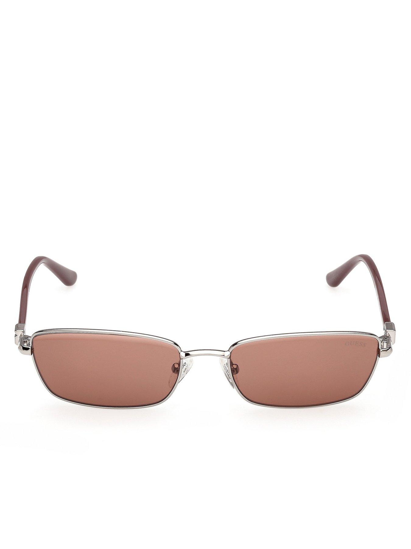 Image 2 of 5 of Guess Rectangular Sunglasses - Shiny Gunmetal