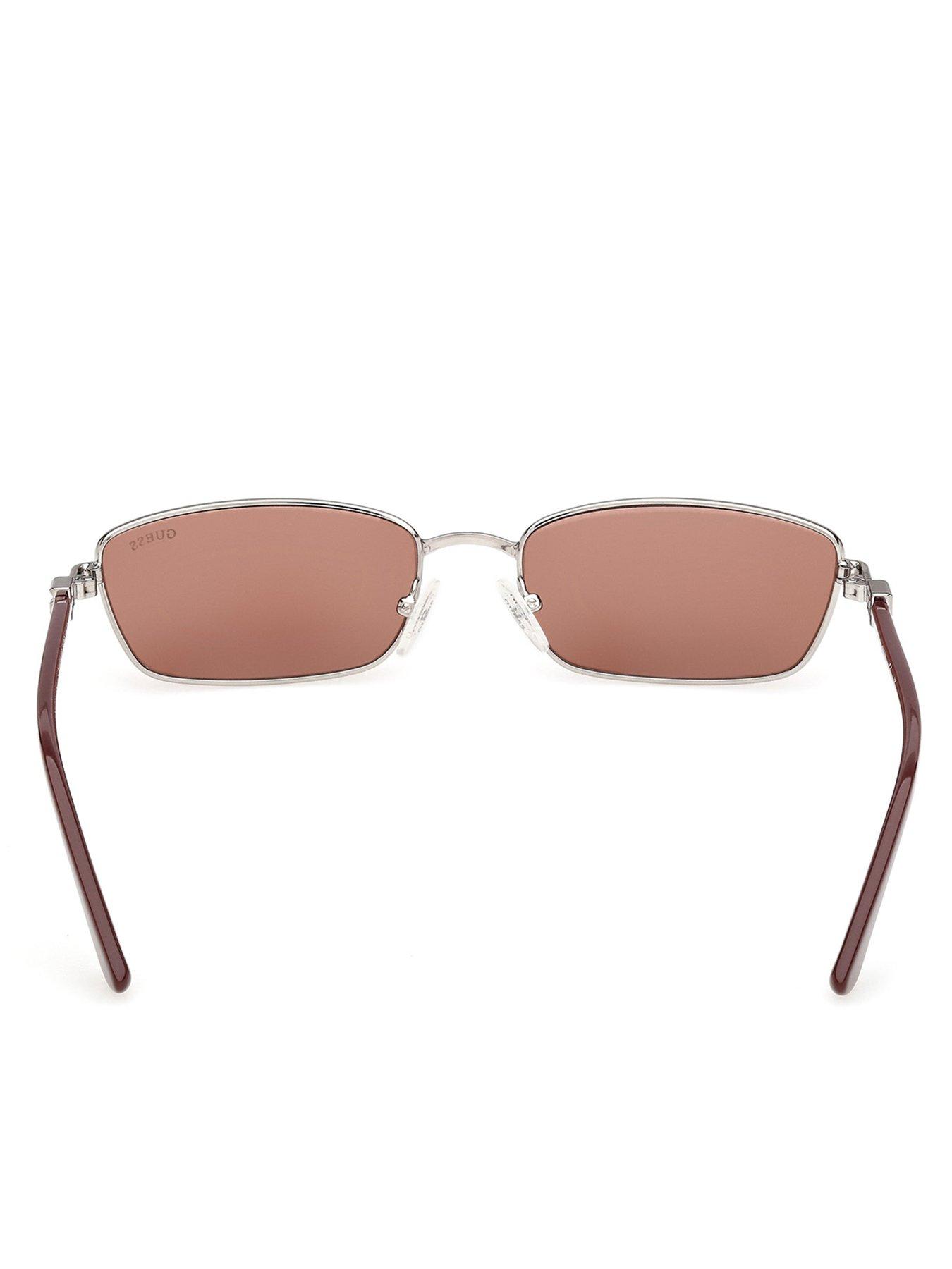 Image 4 of 5 of Guess Rectangular Sunglasses - Shiny Gunmetal