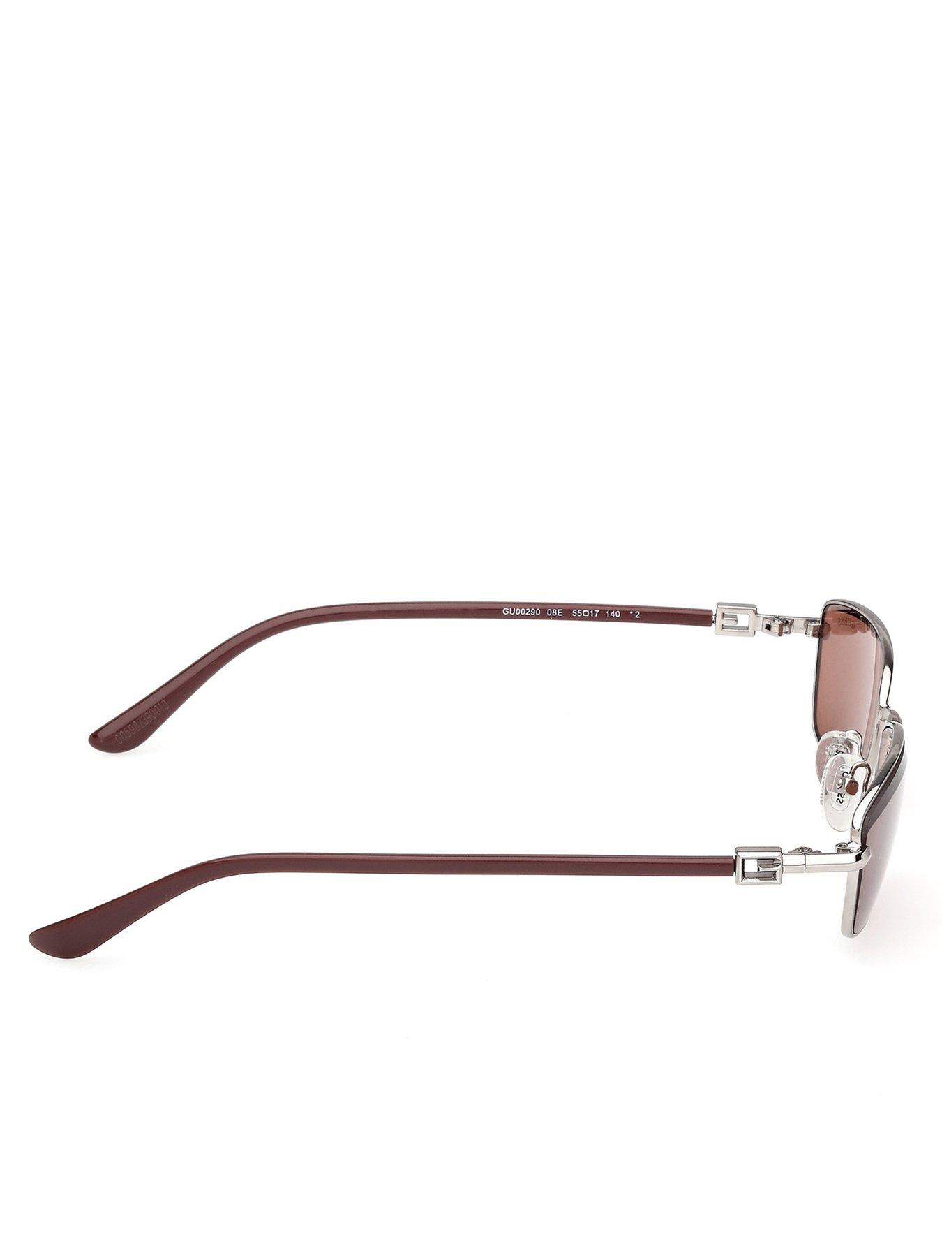 Image 5 of 5 of Guess Rectangular Sunglasses - Shiny Gunmetal