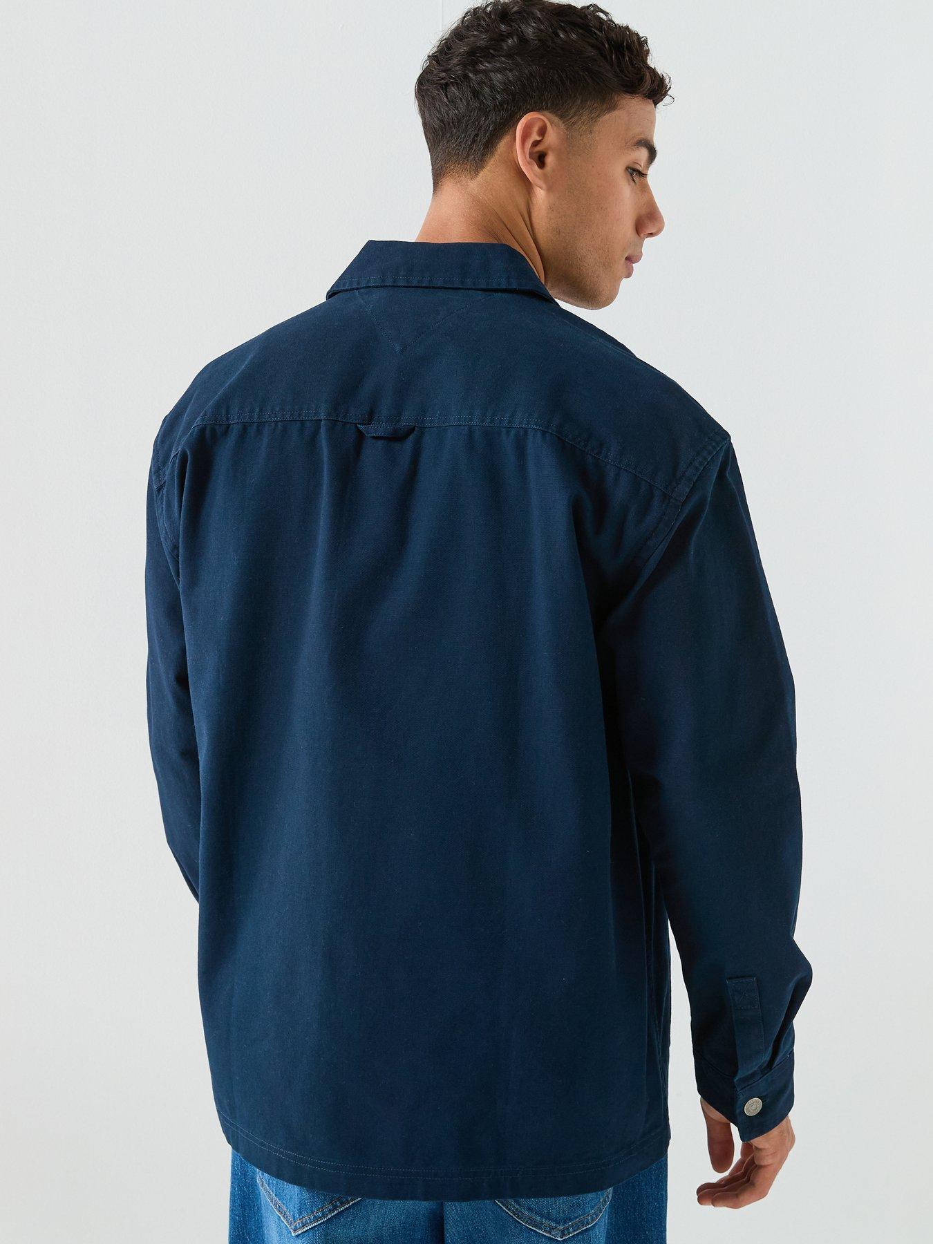 tommy-jeans-essential-badge-overshirt-navystillFront