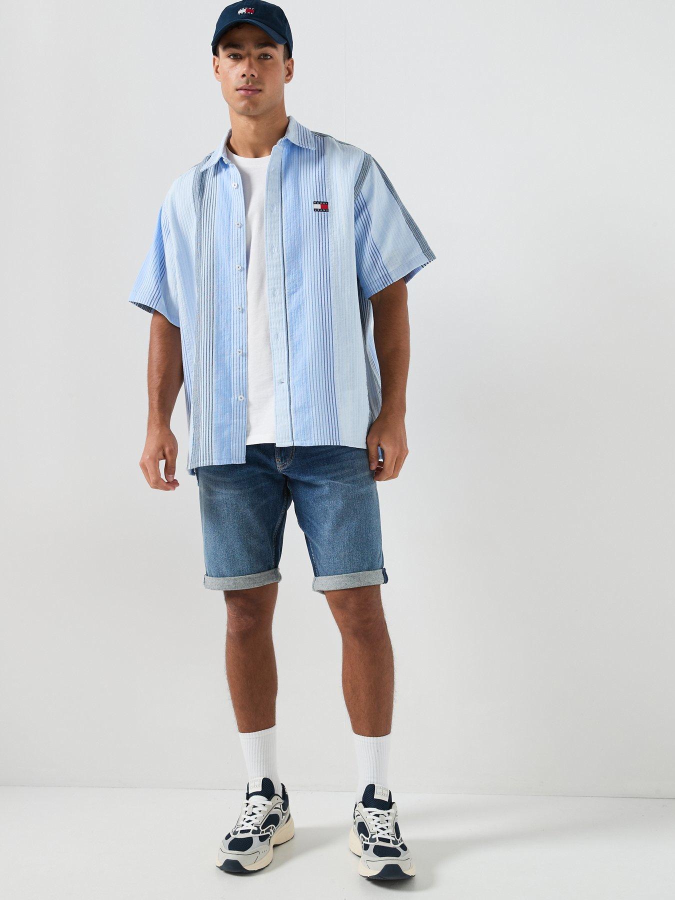 Image 3 of 5 of Tommy Jeans Ronnie Denim Shorts - Dark Blue
