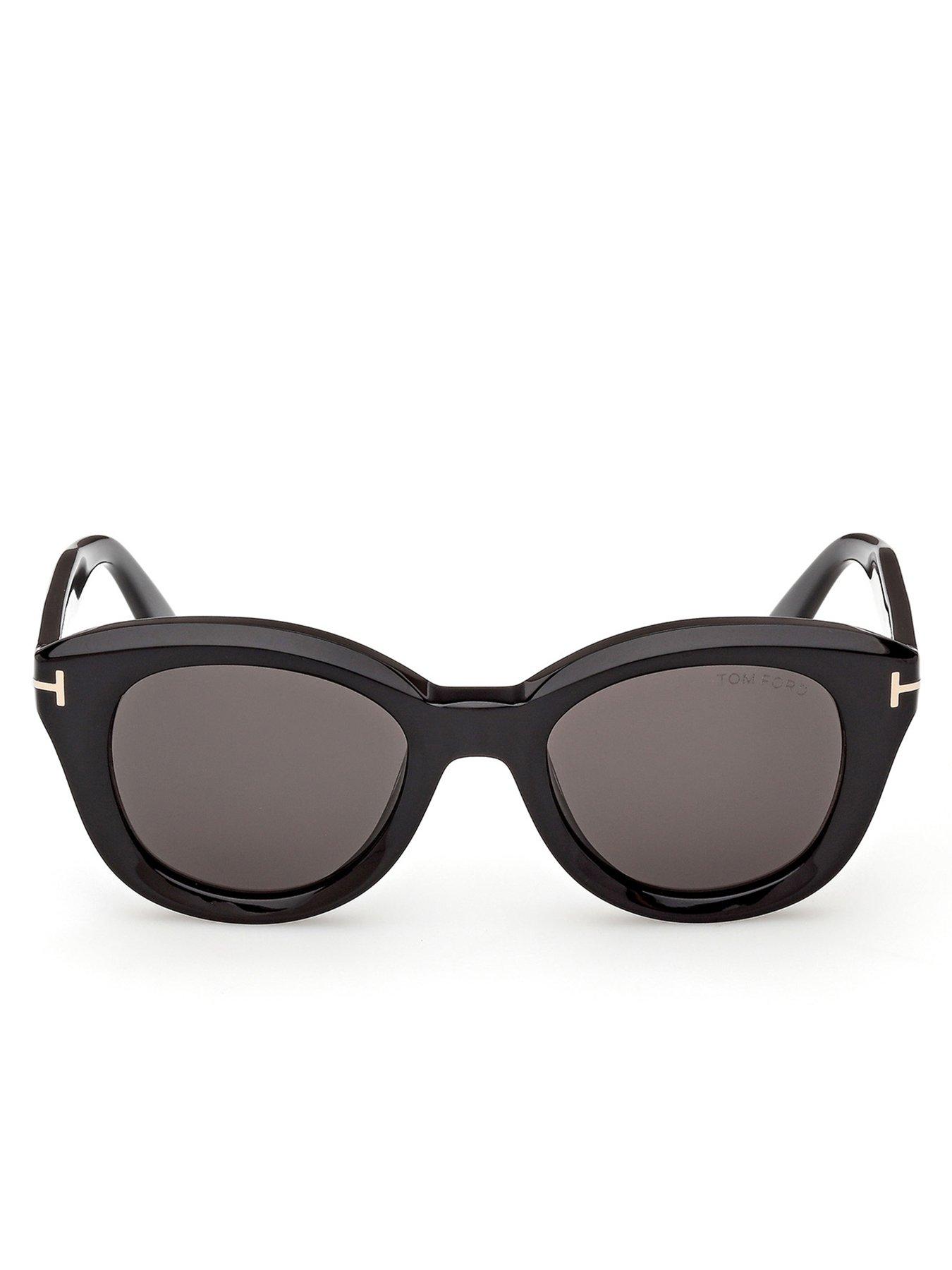 Image 2 of 5 of Tom Ford Nika-02 Round Sunglasses - Shiny Black
