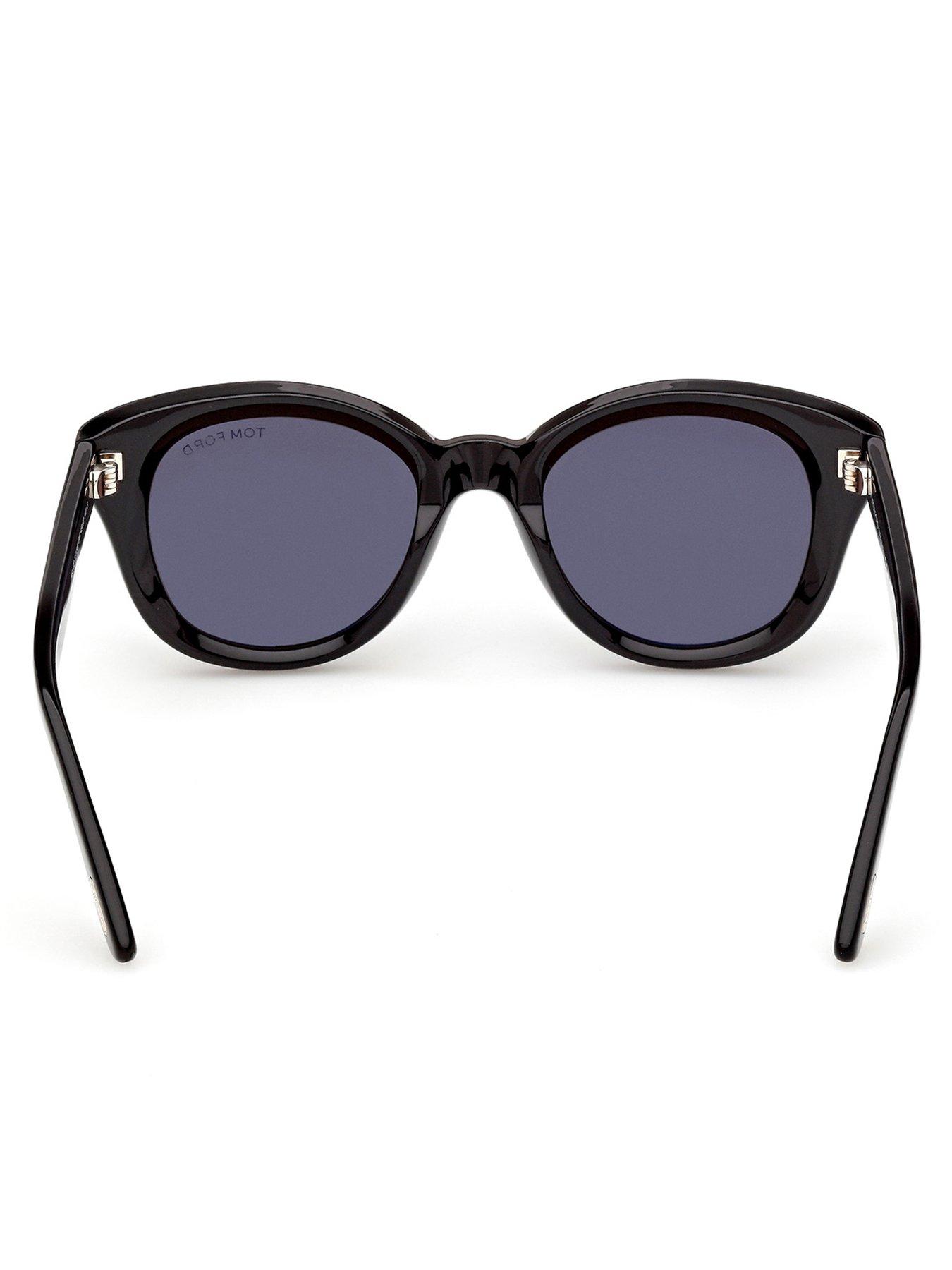 Image 4 of 5 of Tom Ford Nika-02 Round Sunglasses - Shiny Black