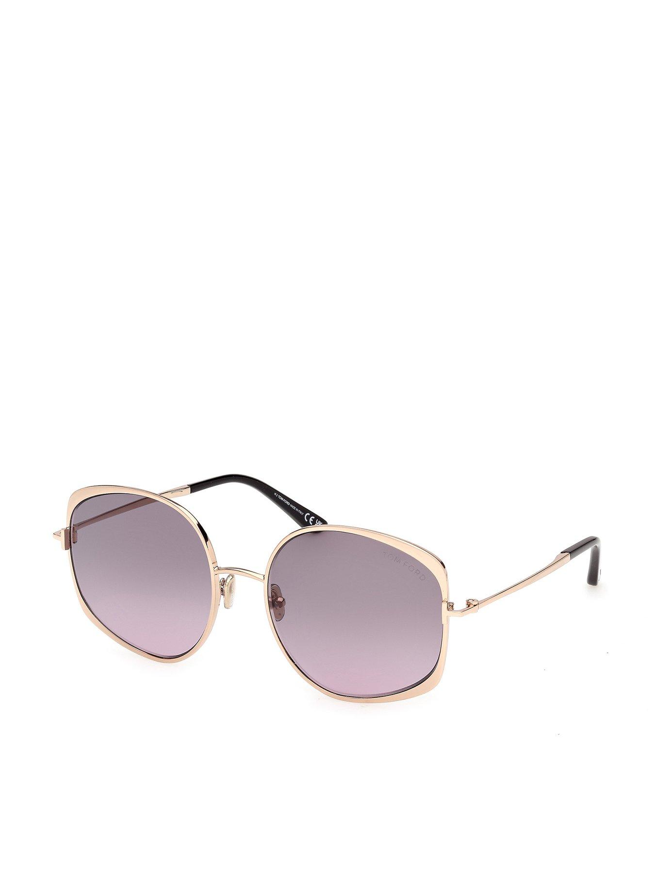 Tom Ford Abbey-02 Round Sunglasses - Shiny Rose Gold