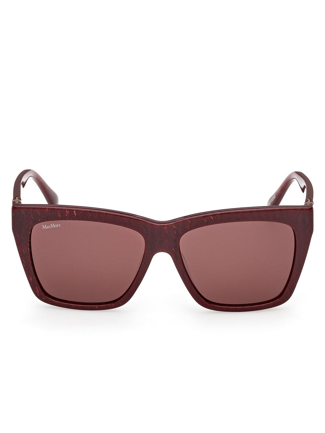 Image 2 of 5 of Max Mara Navigator Acetate Sunglasses - Bordeaux