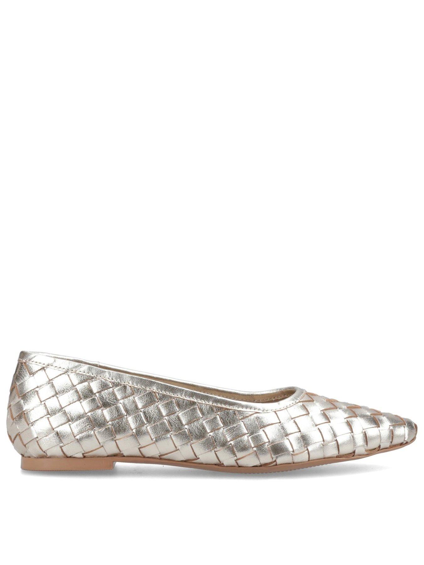 Hush Puppies Darla Woven Ballerina-gold