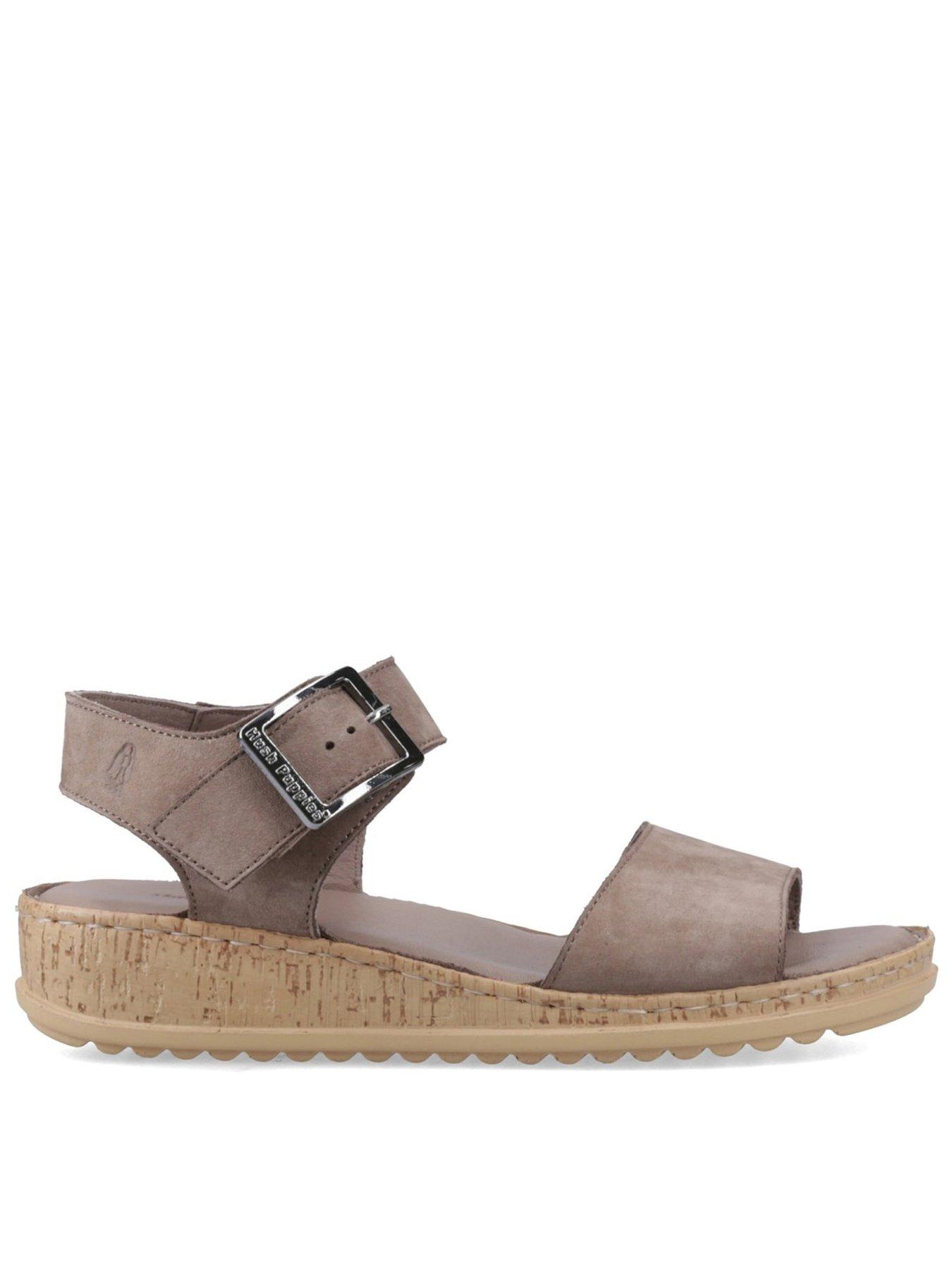 Hush Puppies Ellie Sandal-fossil Nubuck