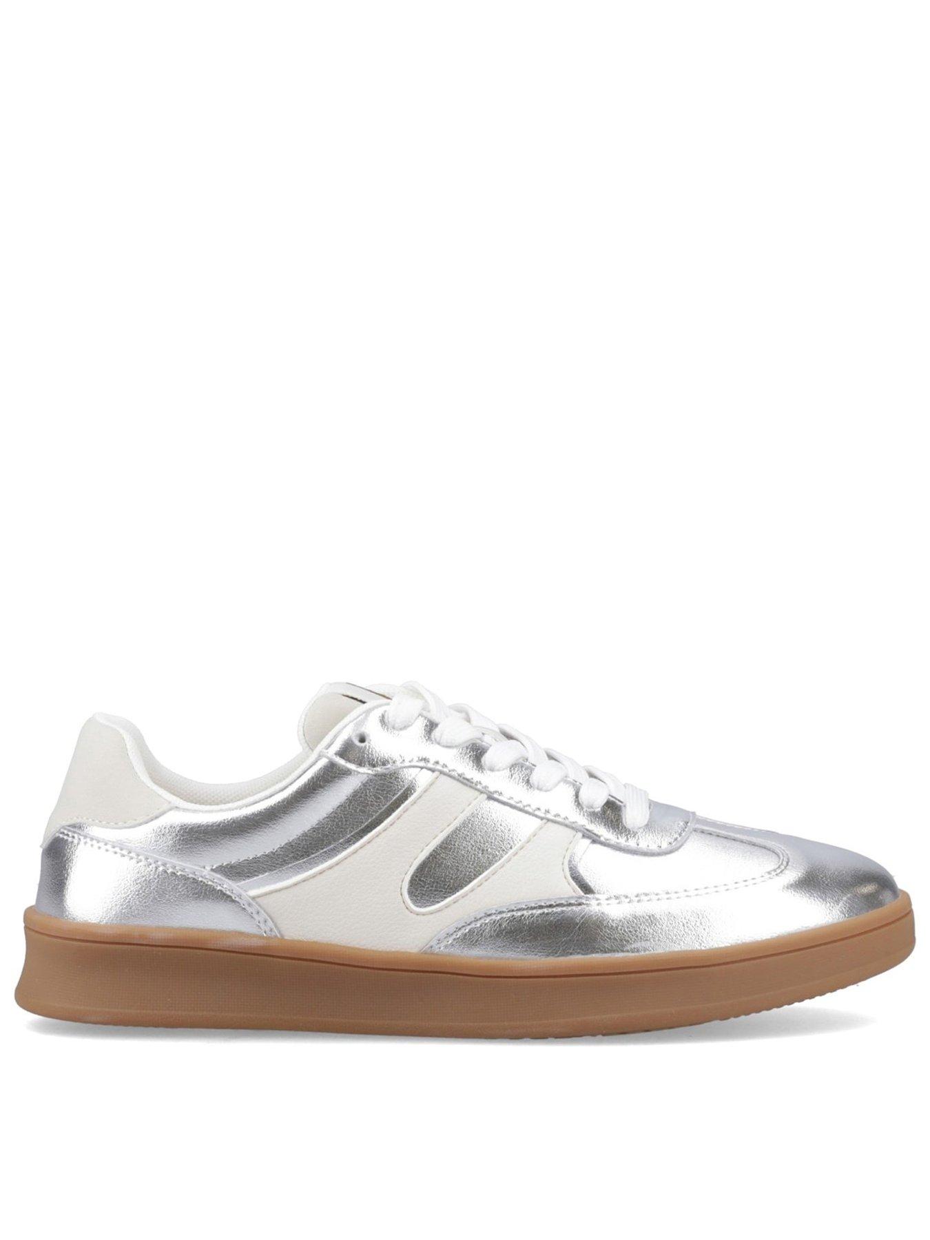 Hush Puppies Maura Sneaker-silver Leather