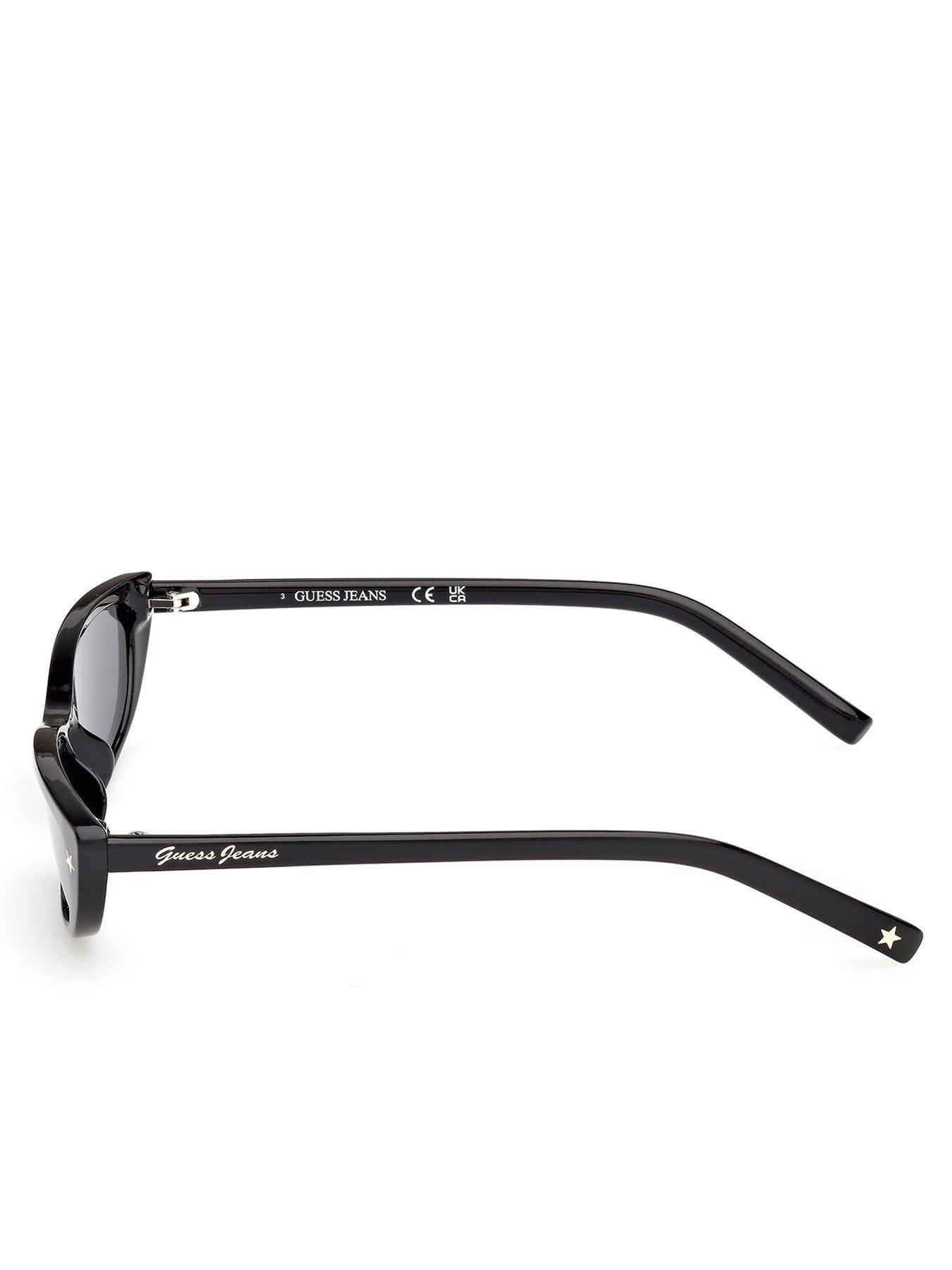 Image 3 of 5 of Guess Jeans Cat Eye Sunglasses - Shiny Black