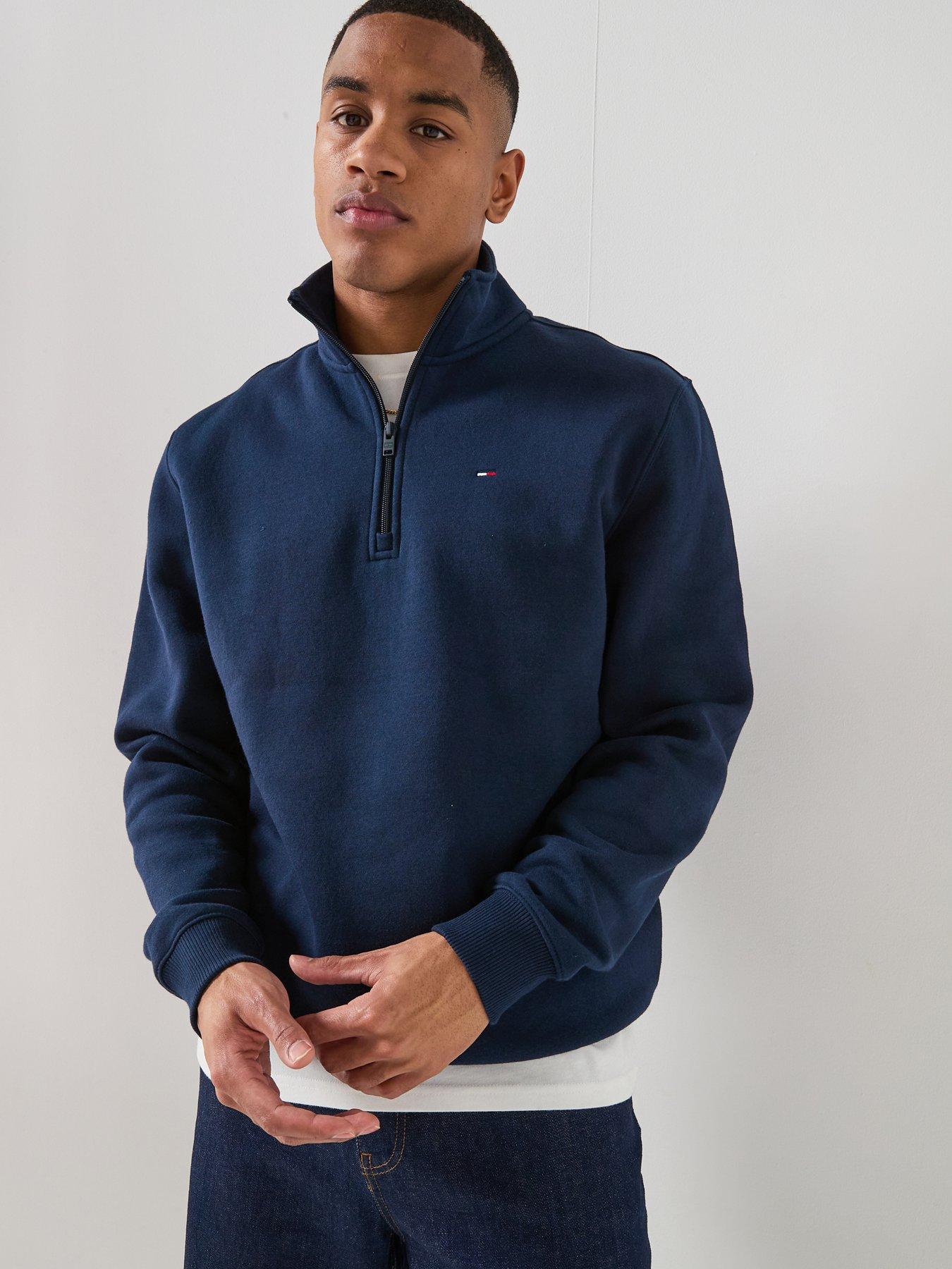 tommy-jeans-14-zip-sweatshirt-navyfront