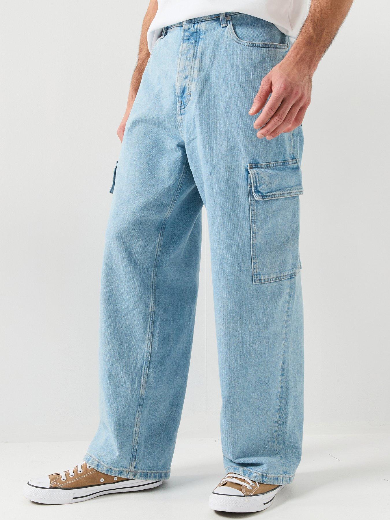 tommy-jeans-baggy-cargo-jeans-bluefront