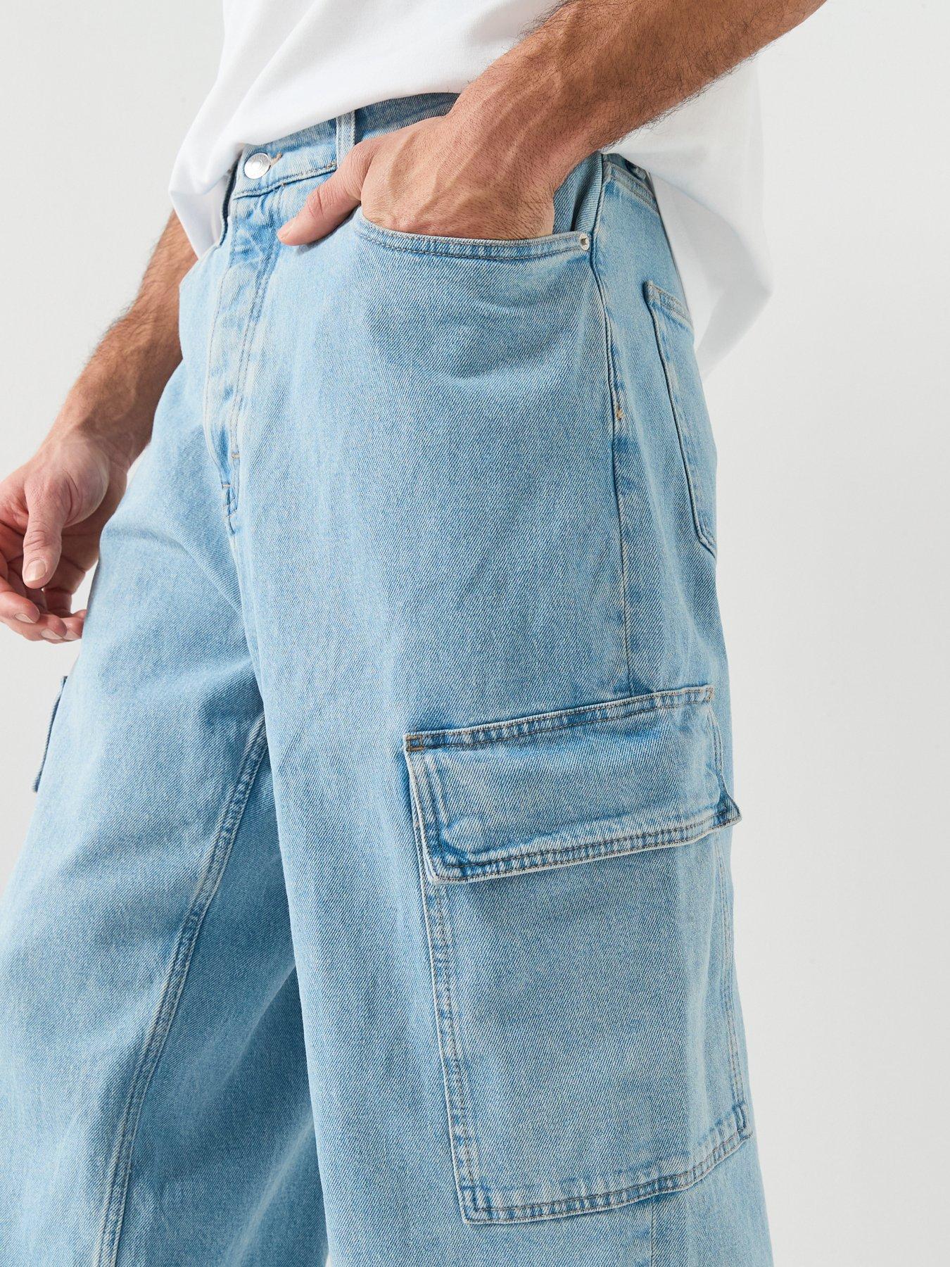 tommy-jeans-baggy-cargo-jeans-bluedetail
